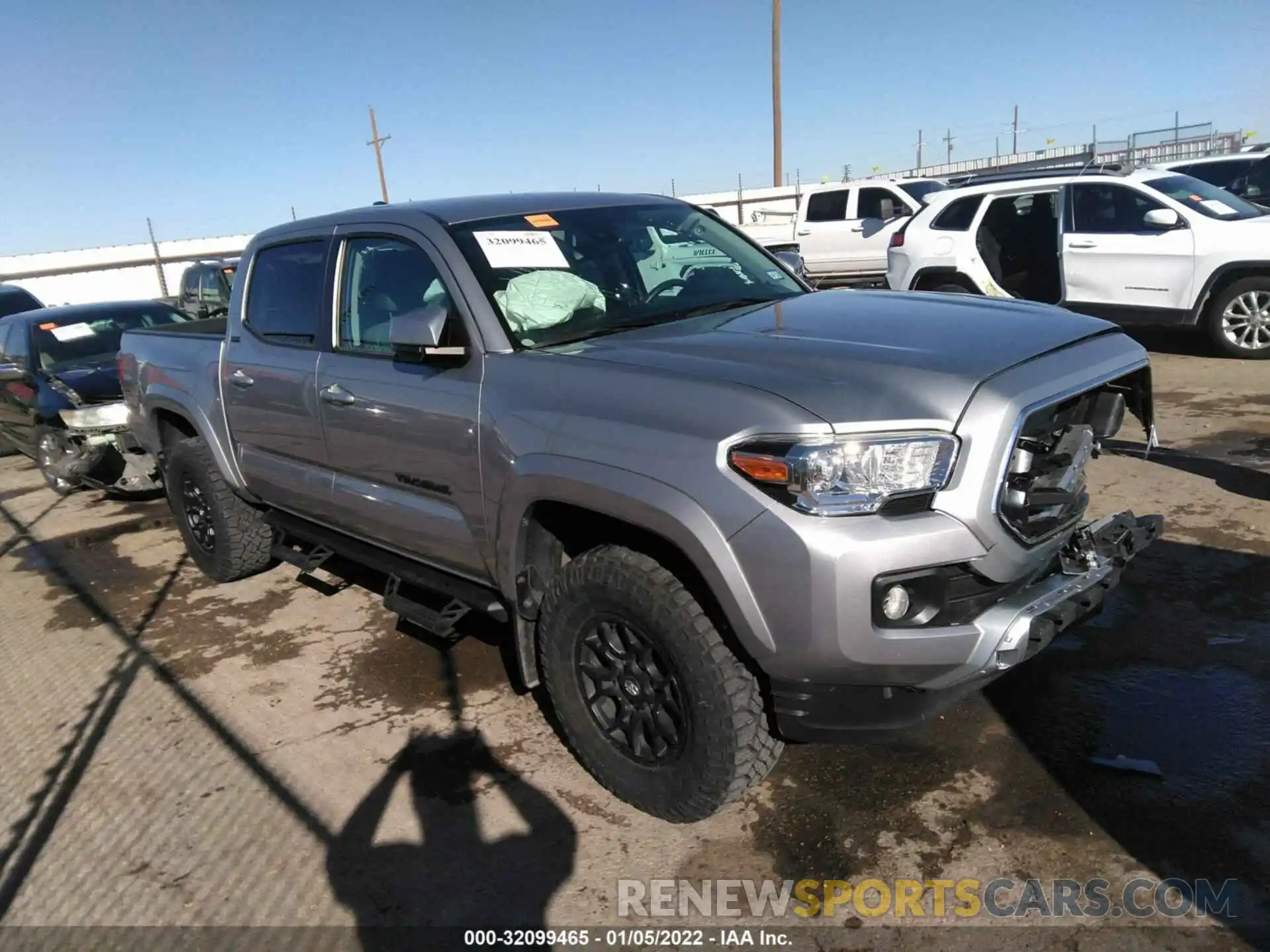 1 Photograph of a damaged car 5TFAZ5CN0MX095820 TOYOTA TACOMA 2WD 2021