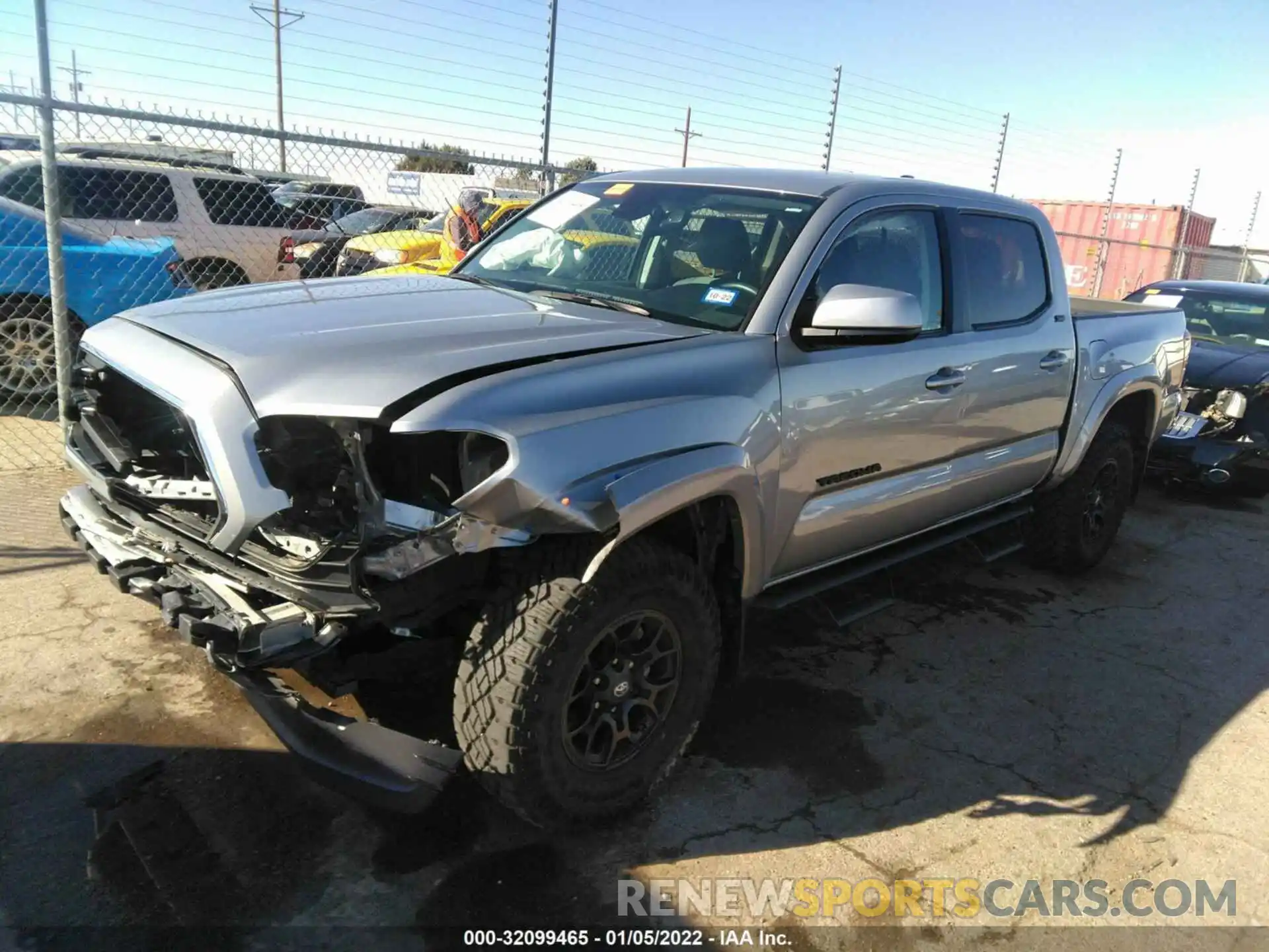 2 Photograph of a damaged car 5TFAZ5CN0MX095820 TOYOTA TACOMA 2WD 2021