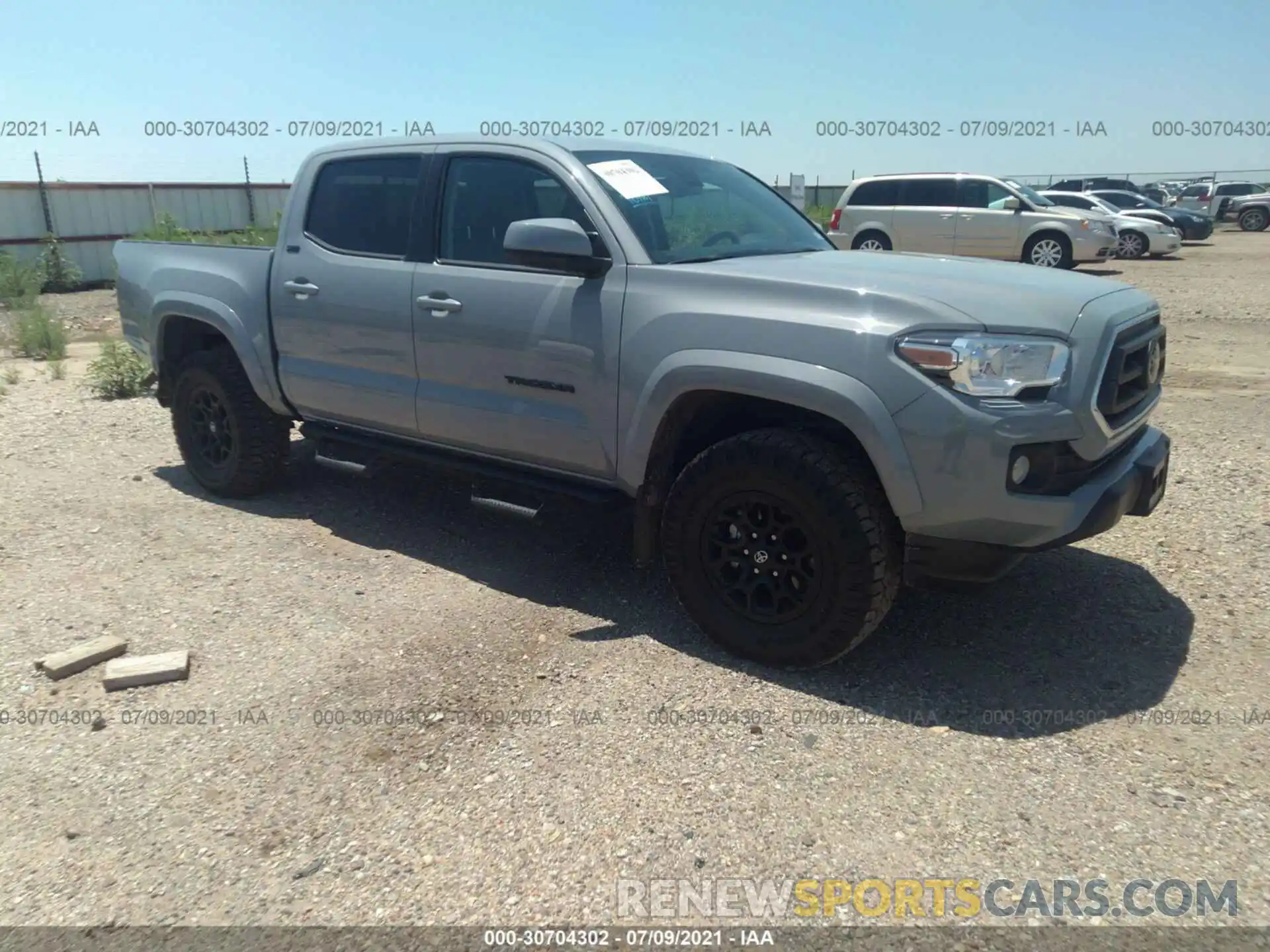 1 Photograph of a damaged car 5TFAZ5CN0MX101051 TOYOTA TACOMA 2WD 2021