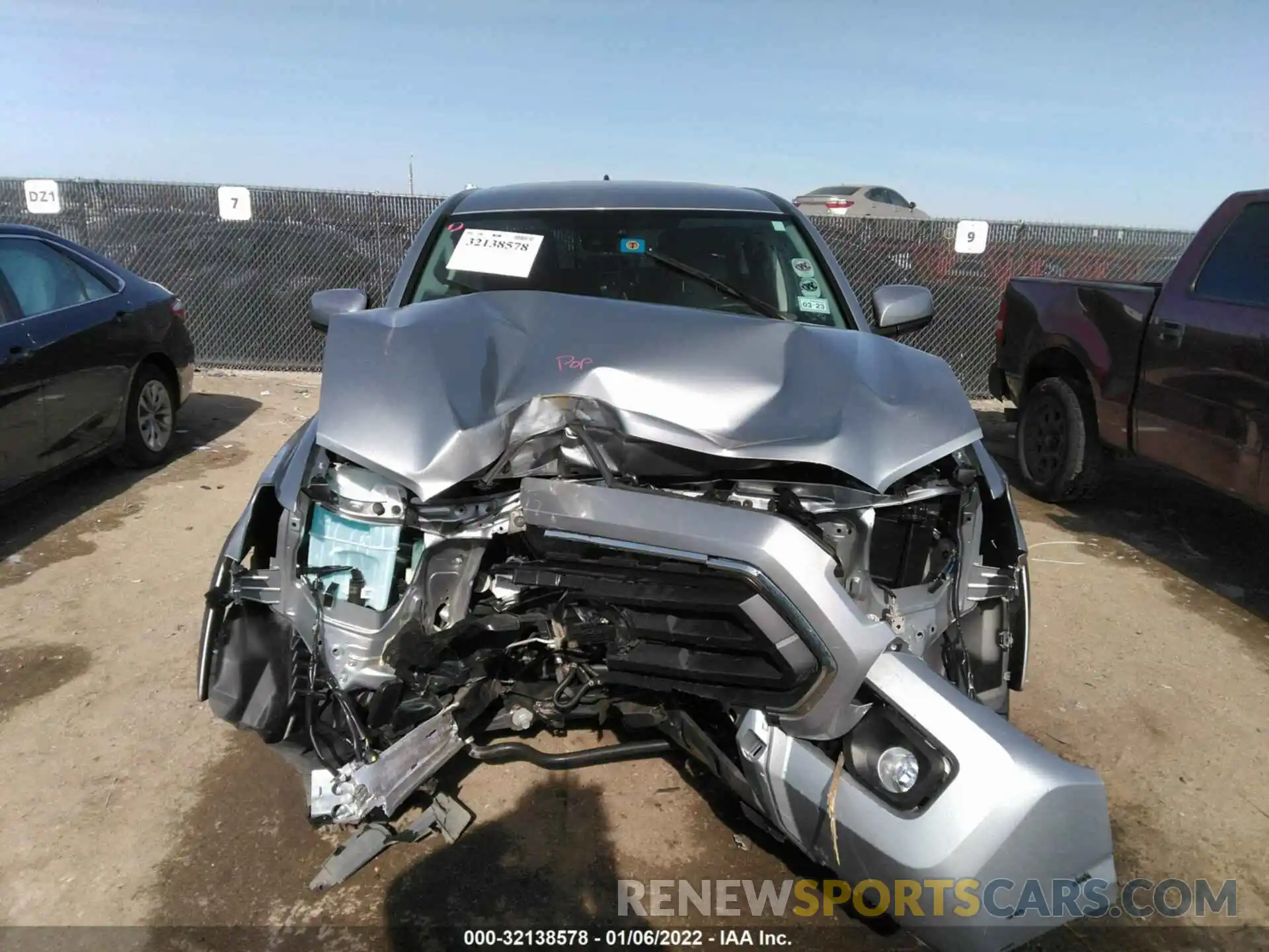 6 Photograph of a damaged car 5TFAZ5CN0MX105729 TOYOTA TACOMA 2WD 2021