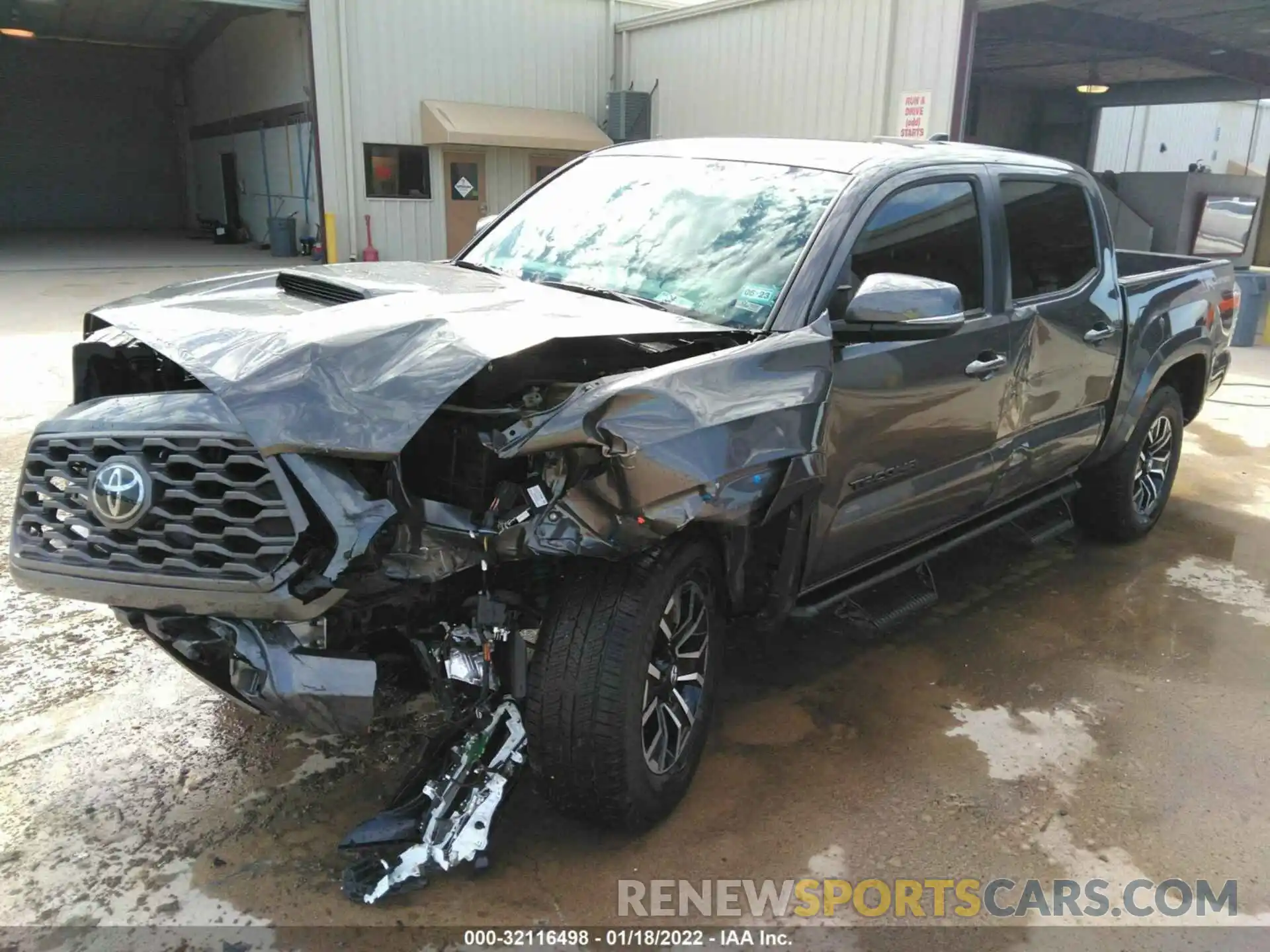 2 Photograph of a damaged car 5TFAZ5CN0MX110655 TOYOTA TACOMA 2WD 2021