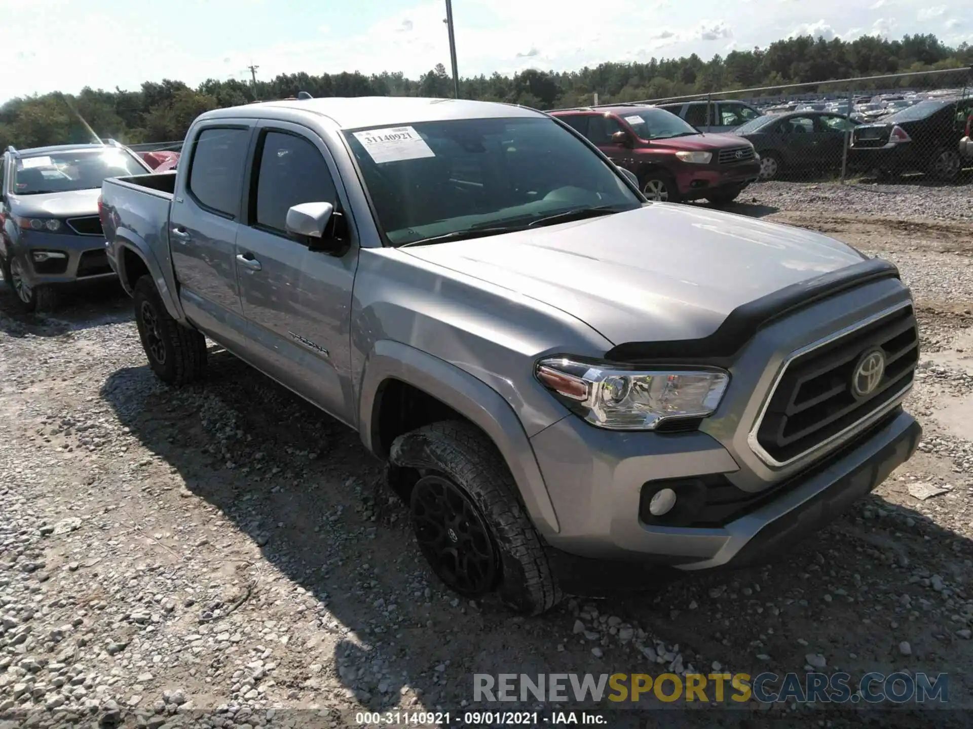 1 Photograph of a damaged car 5TFAZ5CN0MX113748 TOYOTA TACOMA 2WD 2021