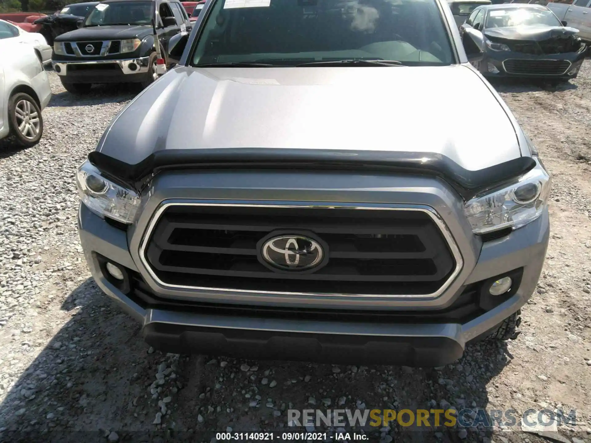 6 Photograph of a damaged car 5TFAZ5CN0MX113748 TOYOTA TACOMA 2WD 2021