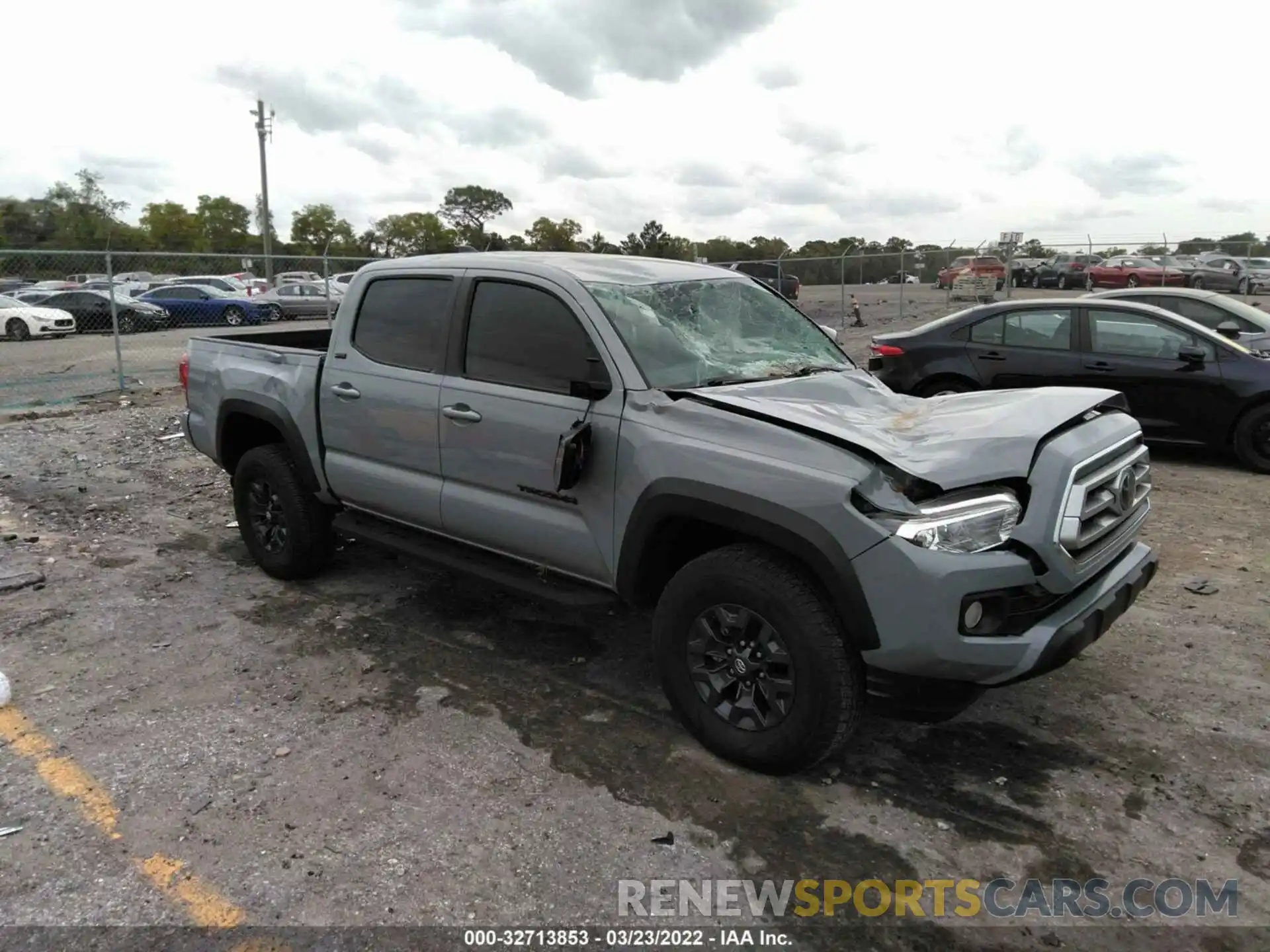 1 Photograph of a damaged car 5TFAZ5CN1MX100166 TOYOTA TACOMA 2WD 2021