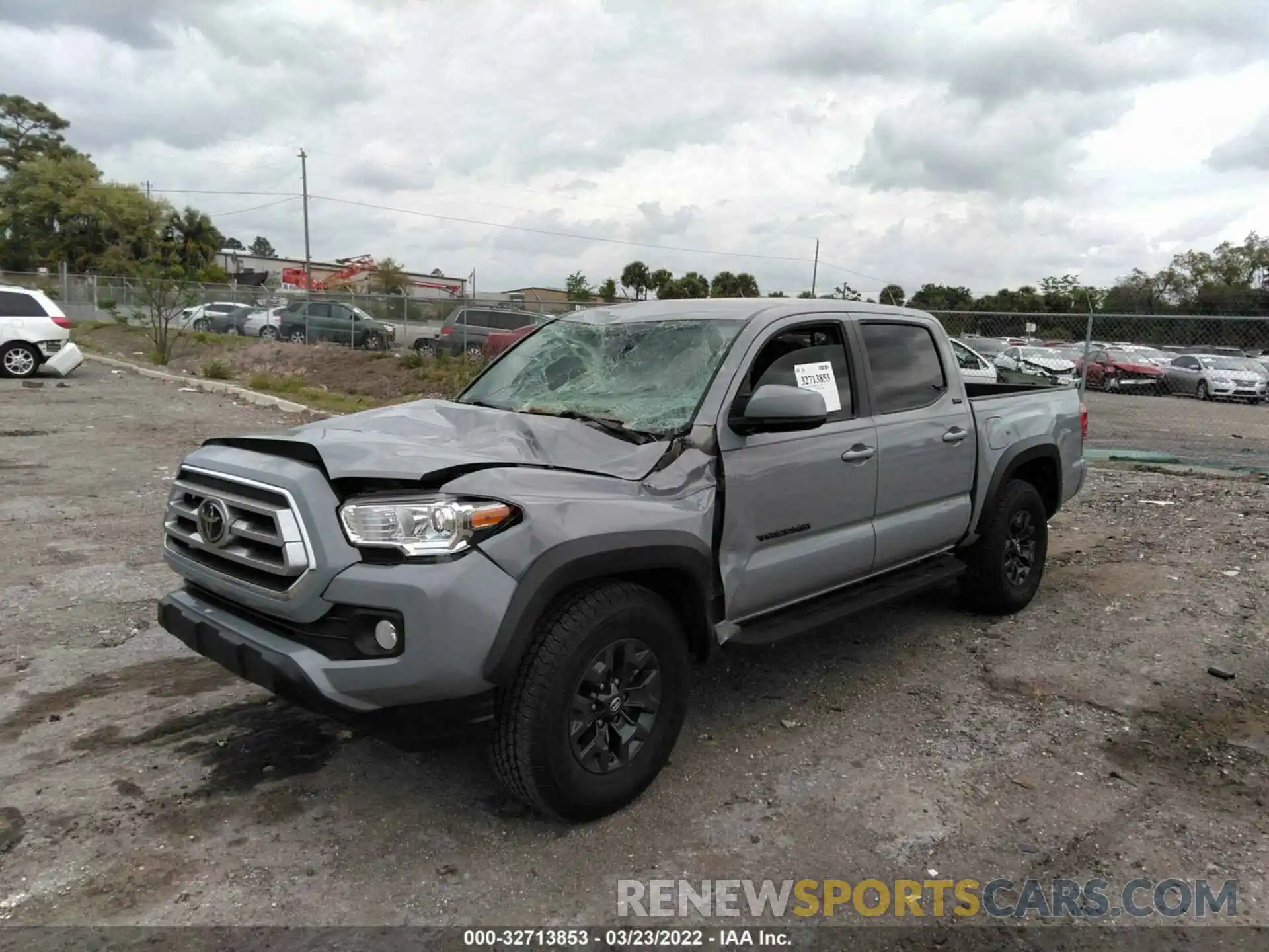 2 Photograph of a damaged car 5TFAZ5CN1MX100166 TOYOTA TACOMA 2WD 2021