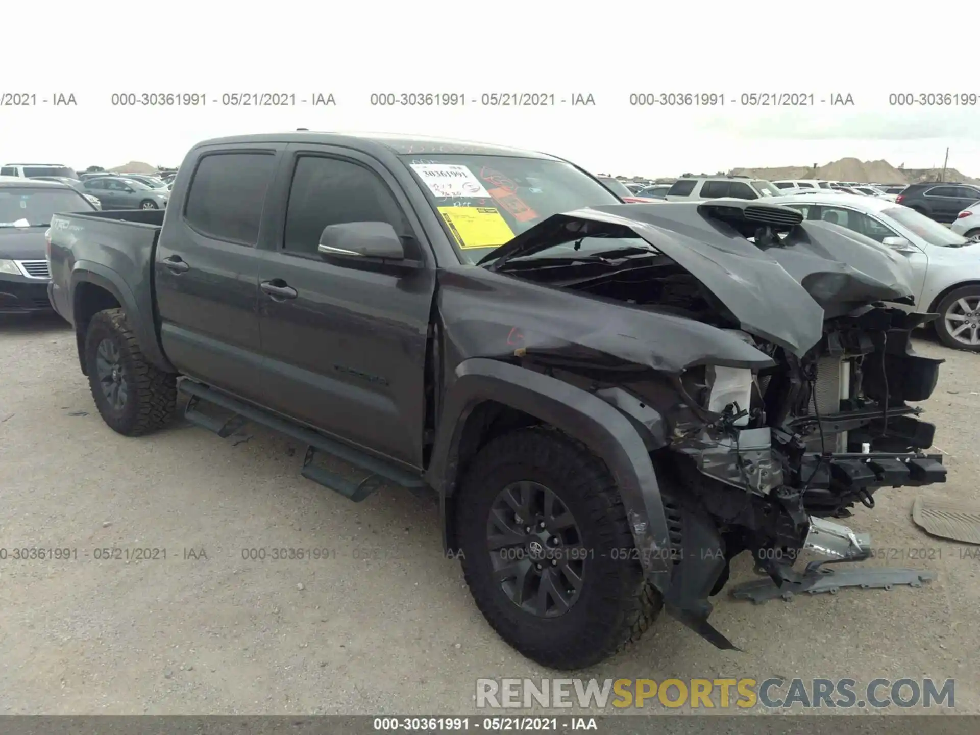 1 Photograph of a damaged car 5TFAZ5CN1MX100927 TOYOTA TACOMA 2WD 2021