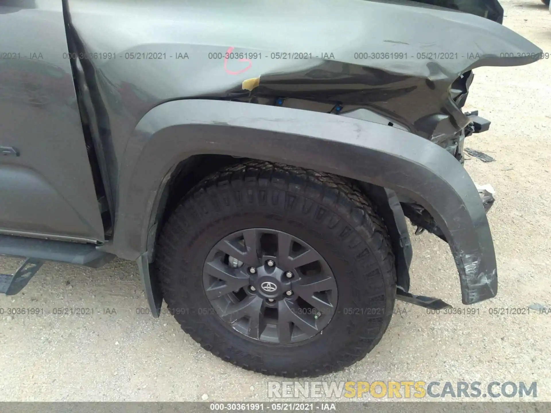 14 Photograph of a damaged car 5TFAZ5CN1MX100927 TOYOTA TACOMA 2WD 2021