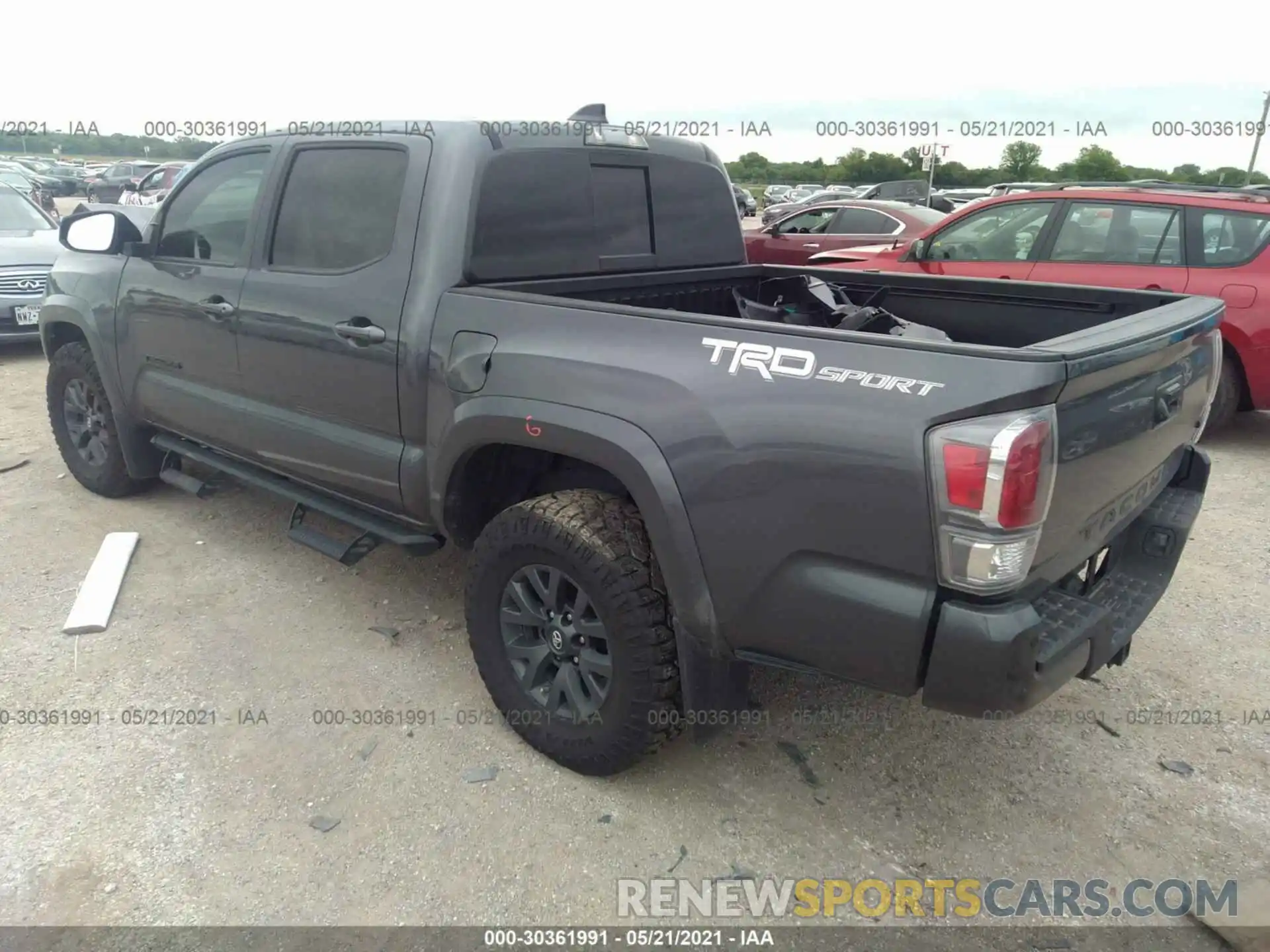 3 Photograph of a damaged car 5TFAZ5CN1MX100927 TOYOTA TACOMA 2WD 2021