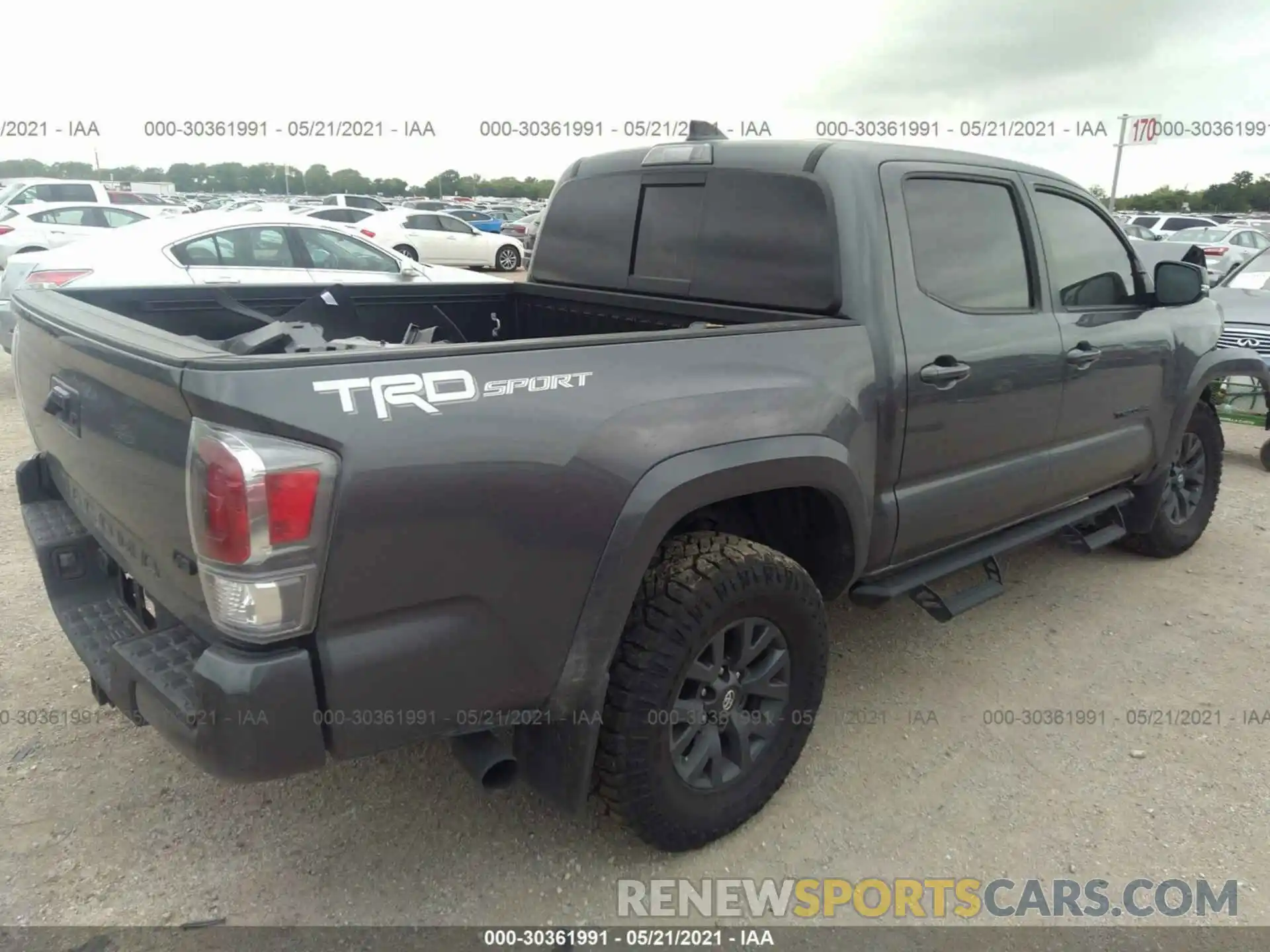 4 Photograph of a damaged car 5TFAZ5CN1MX100927 TOYOTA TACOMA 2WD 2021