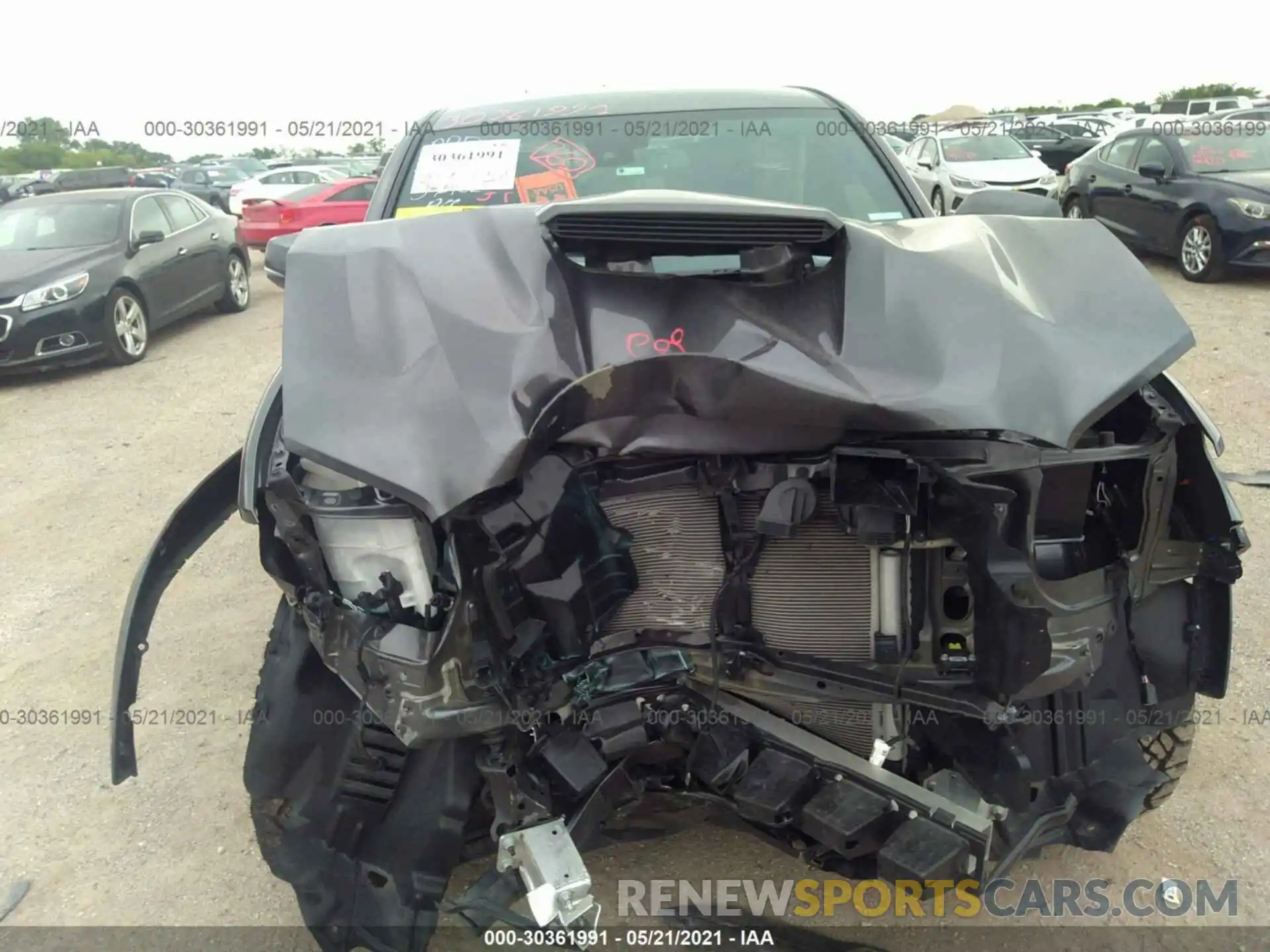 6 Photograph of a damaged car 5TFAZ5CN1MX100927 TOYOTA TACOMA 2WD 2021