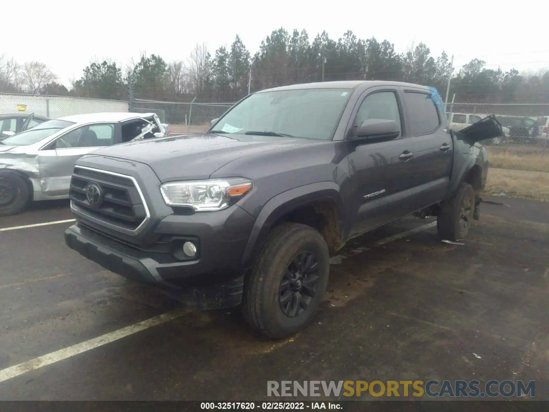 2 Photograph of a damaged car 5TFAZ5CN1MX102757 TOYOTA TACOMA 2WD 2021