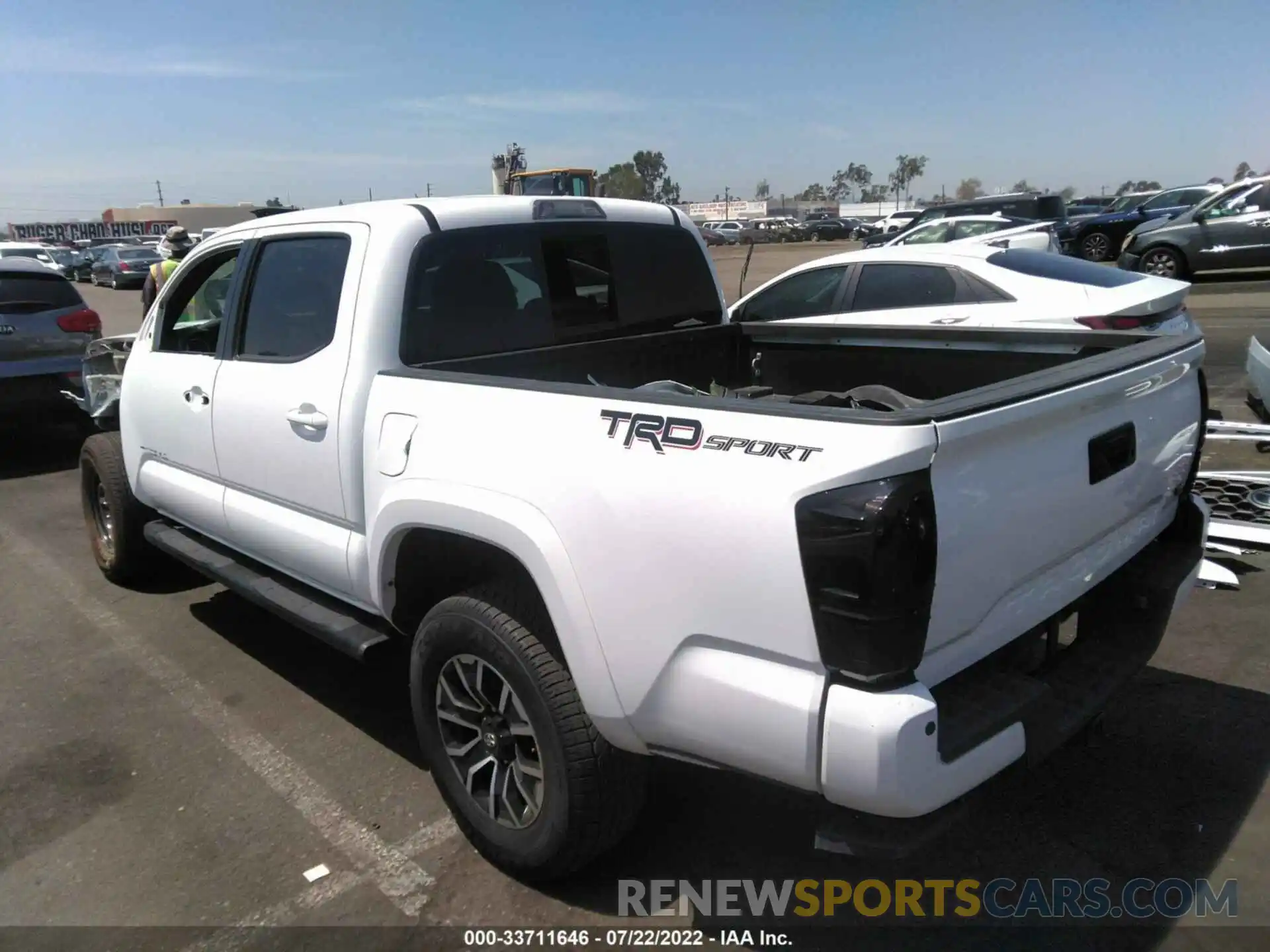 3 Photograph of a damaged car 5TFAZ5CN1MX110910 TOYOTA TACOMA 2WD 2021