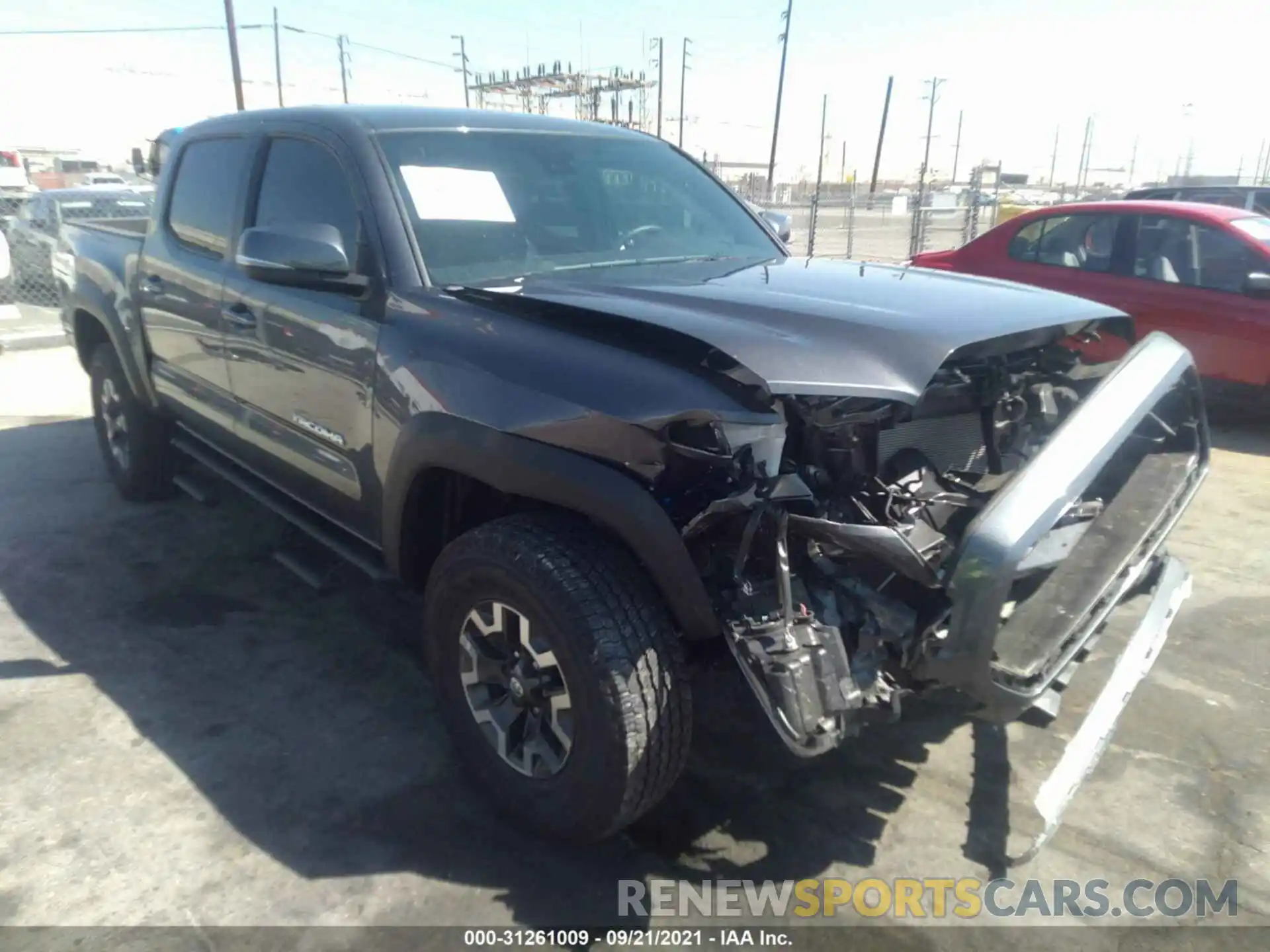 1 Photograph of a damaged car 5TFAZ5CN1MX111930 TOYOTA TACOMA 2WD 2021