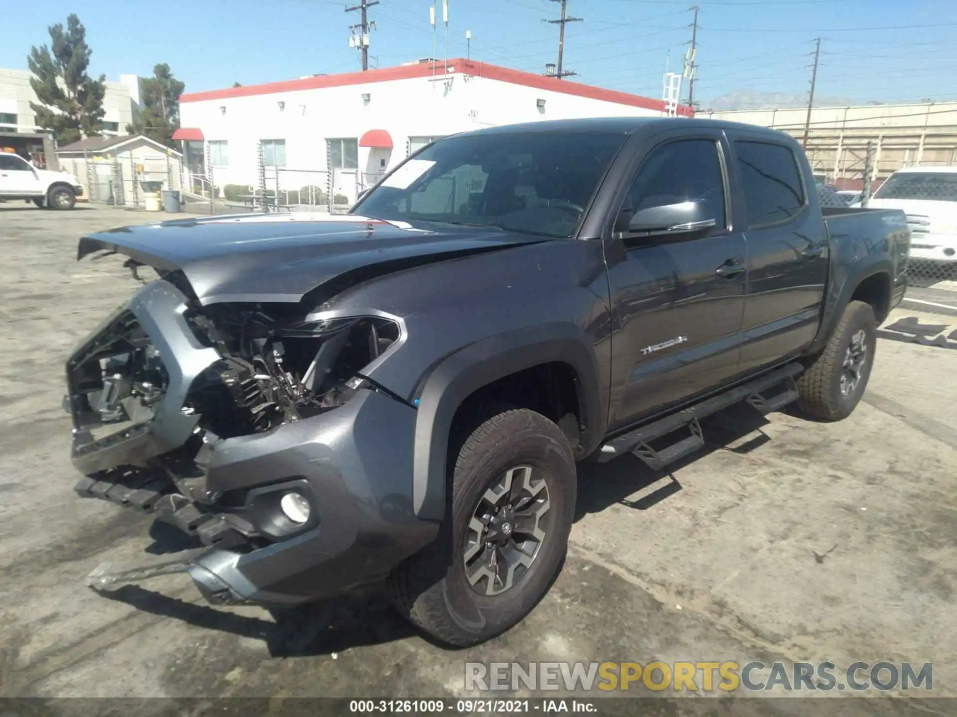 2 Photograph of a damaged car 5TFAZ5CN1MX111930 TOYOTA TACOMA 2WD 2021