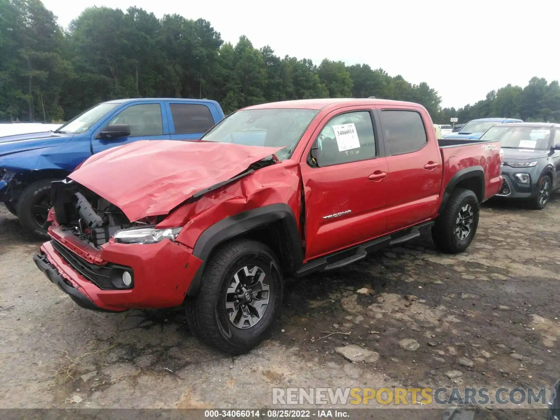 2 Фотография поврежденного автомобиля 5TFAZ5CN1MX114648 TOYOTA TACOMA 2WD 2021