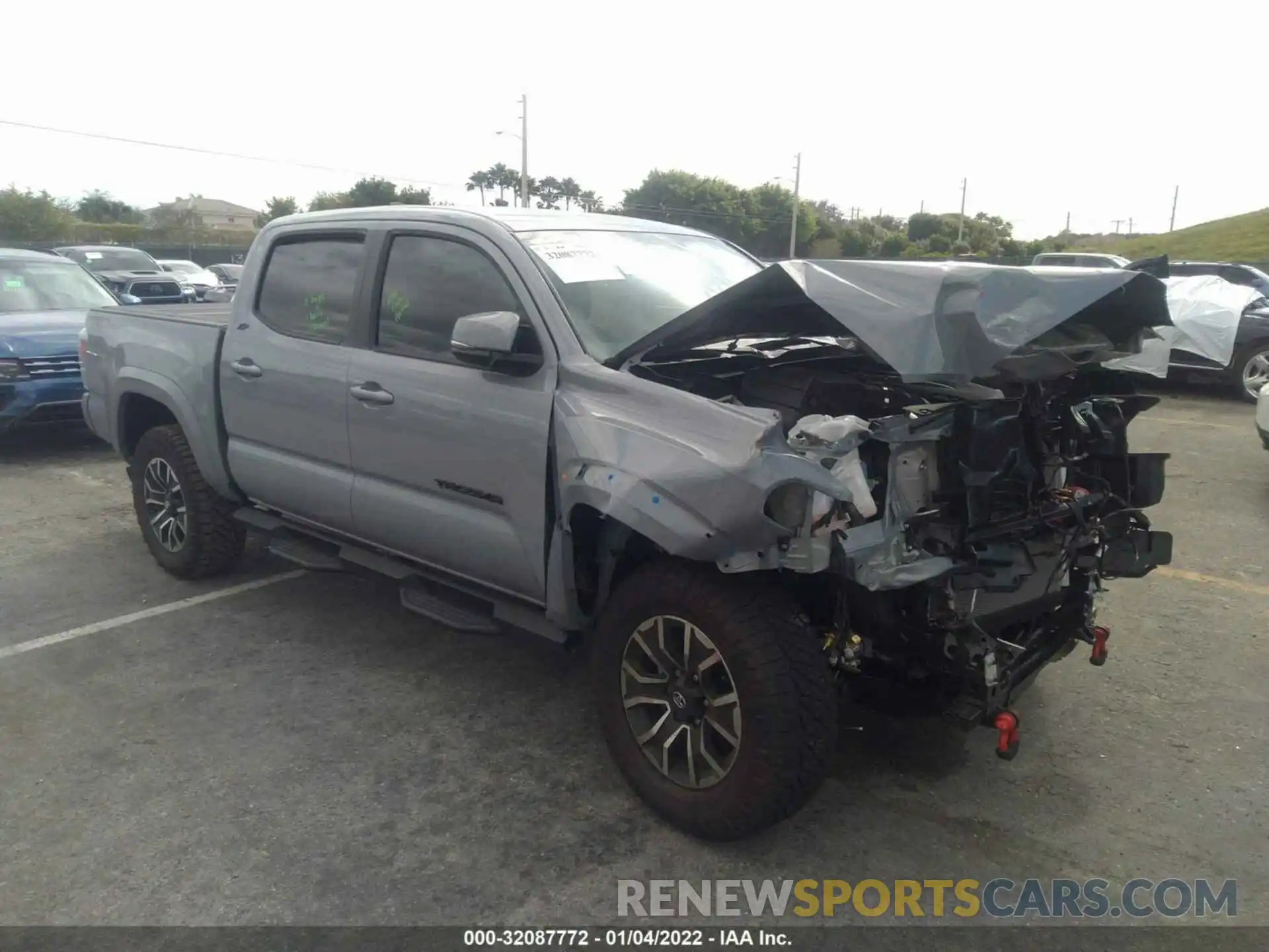 1 Photograph of a damaged car 5TFAZ5CN1MX115606 TOYOTA TACOMA 2WD 2021