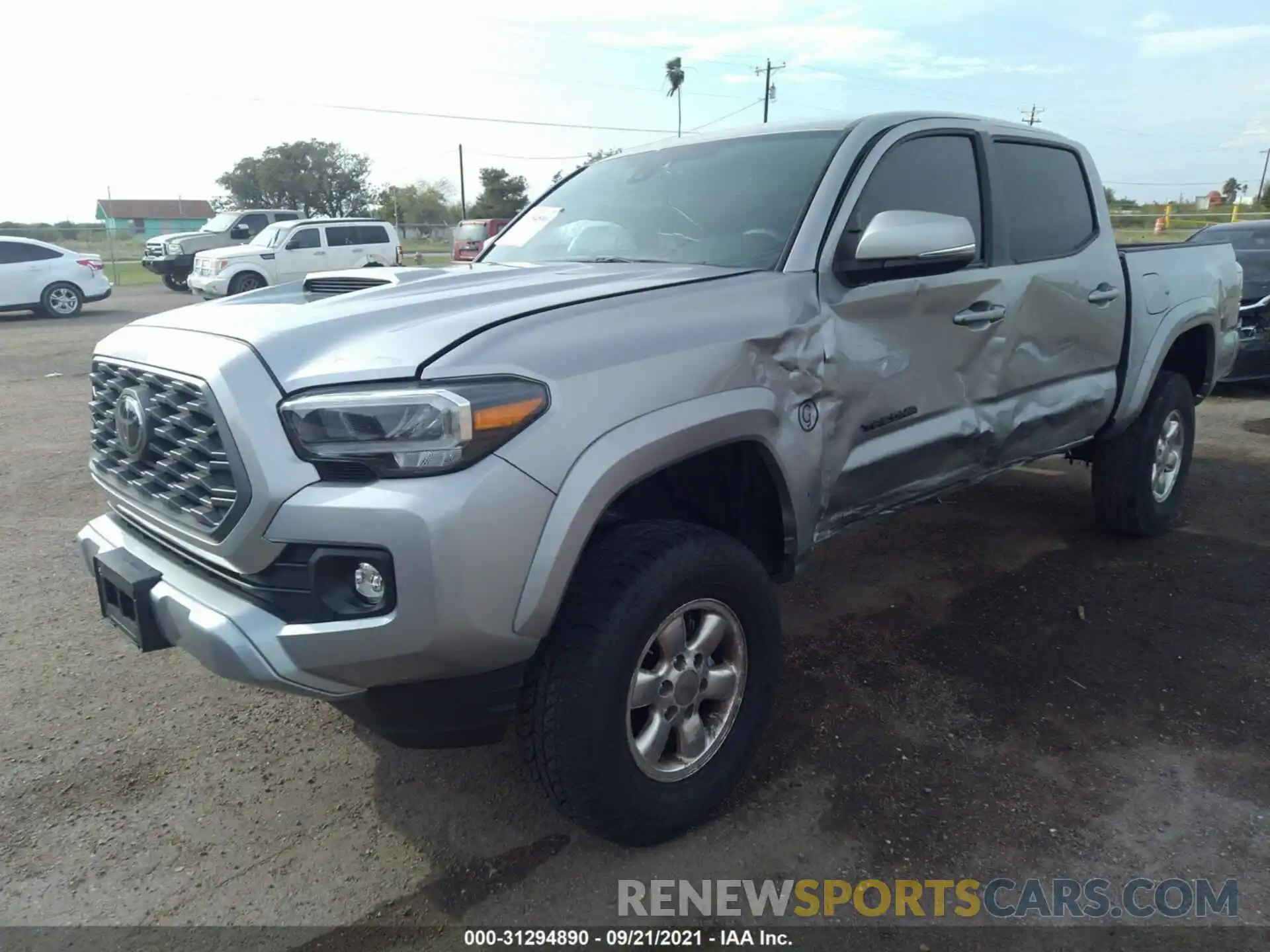 2 Photograph of a damaged car 5TFAZ5CN2MX099707 TOYOTA TACOMA 2WD 2021