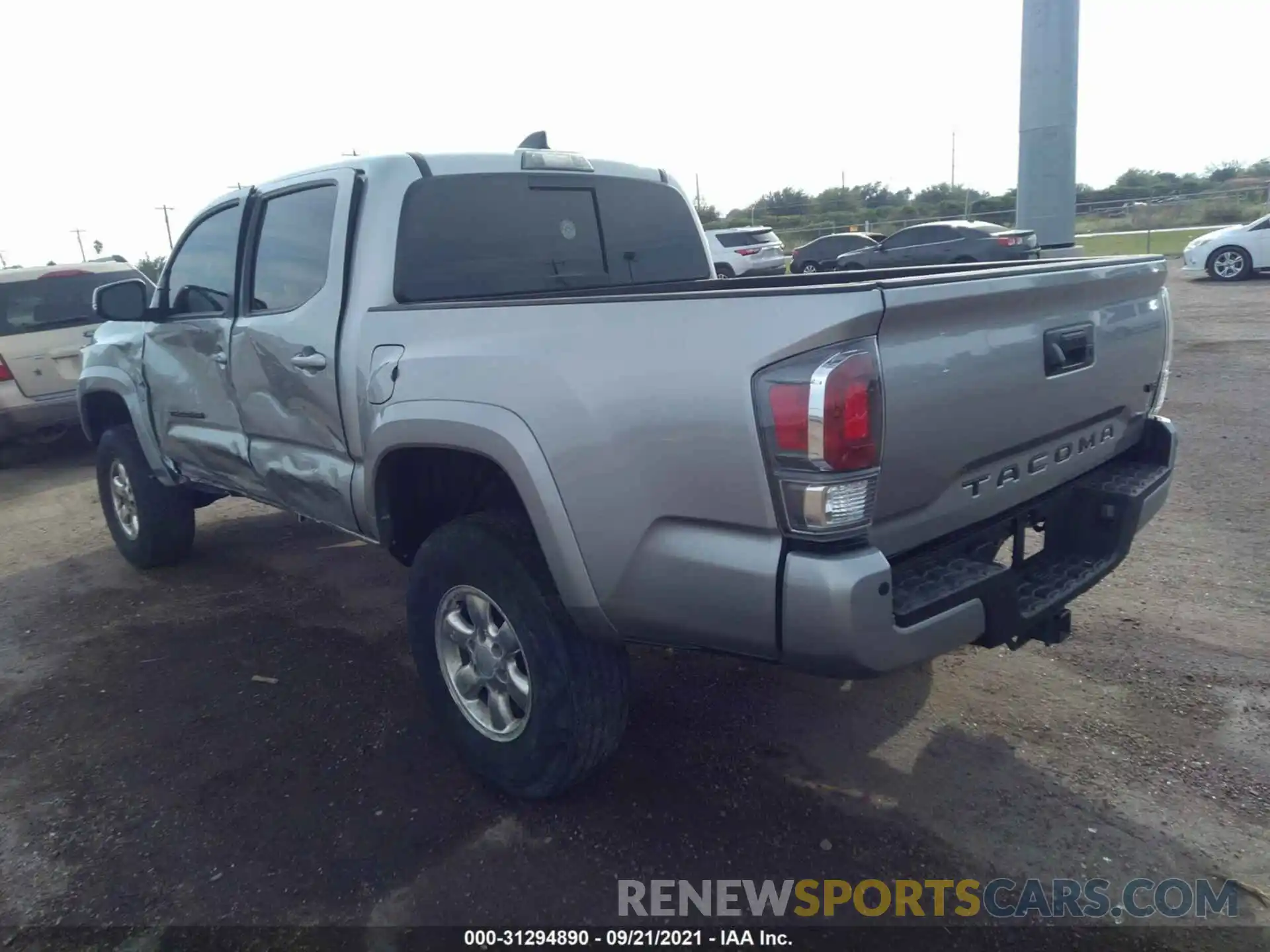 3 Photograph of a damaged car 5TFAZ5CN2MX099707 TOYOTA TACOMA 2WD 2021