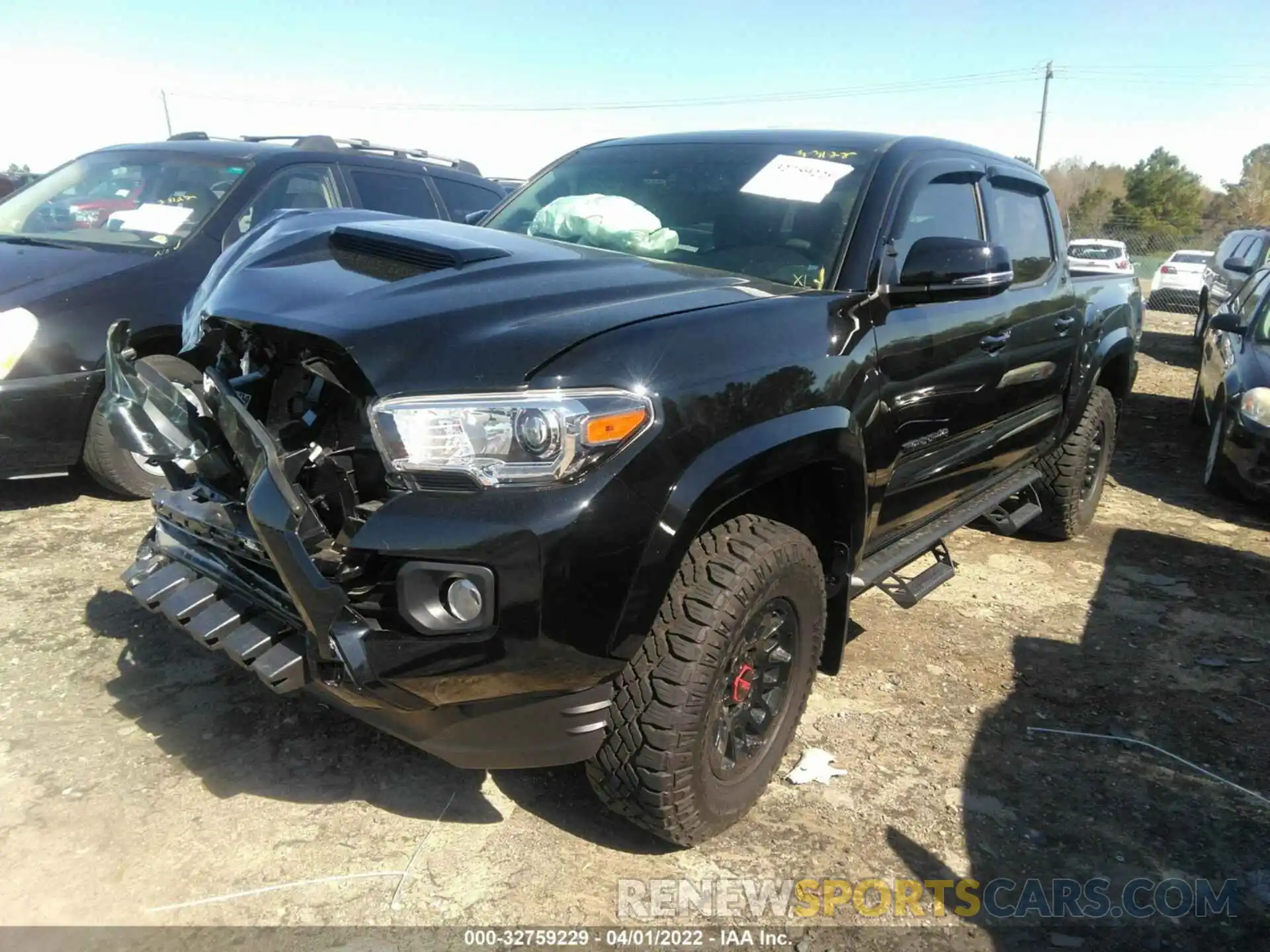 2 Photograph of a damaged car 5TFAZ5CN3MX095651 TOYOTA TACOMA 2WD 2021