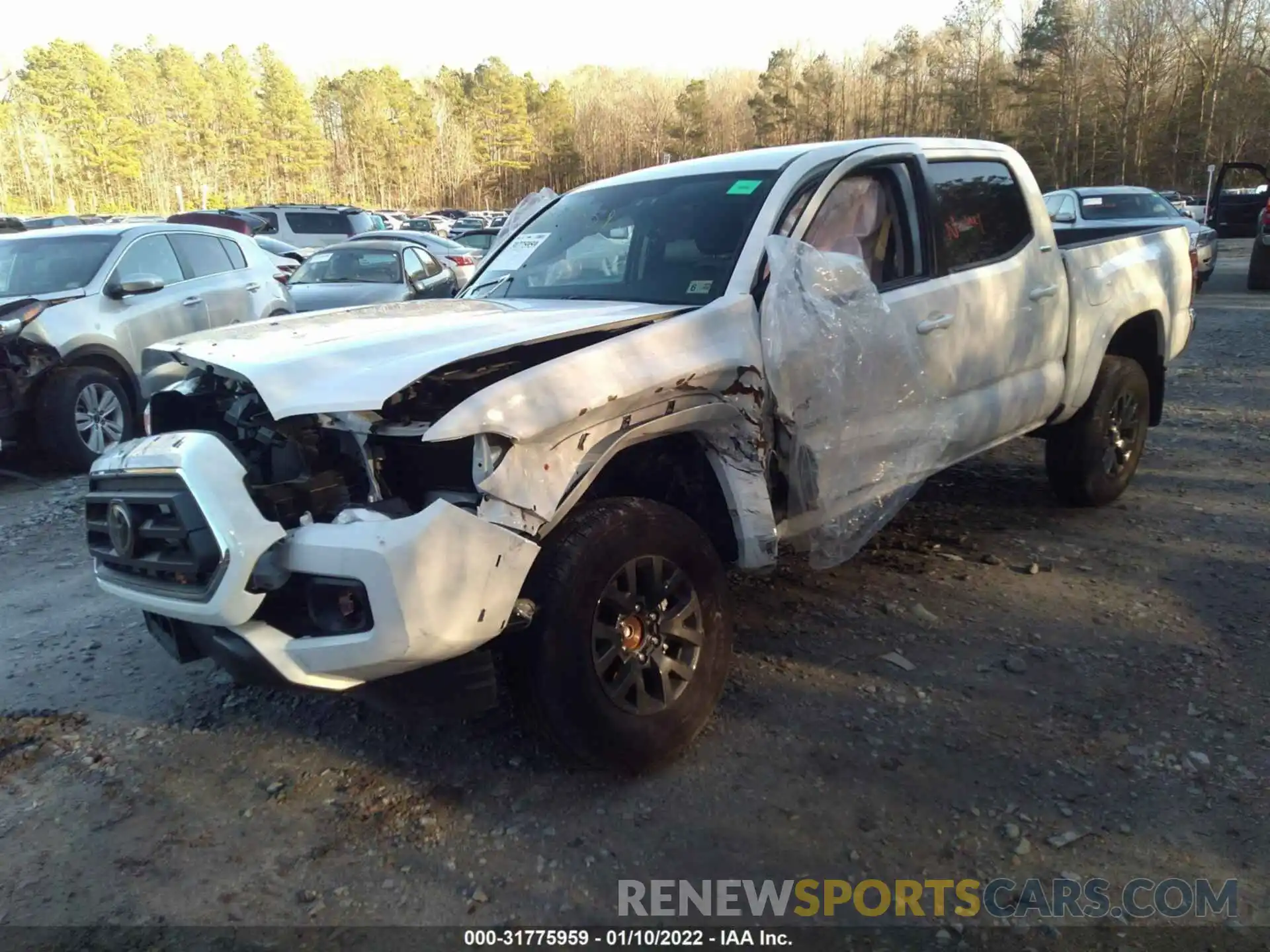 2 Photograph of a damaged car 5TFAZ5CN3MX110746 TOYOTA TACOMA 2WD 2021