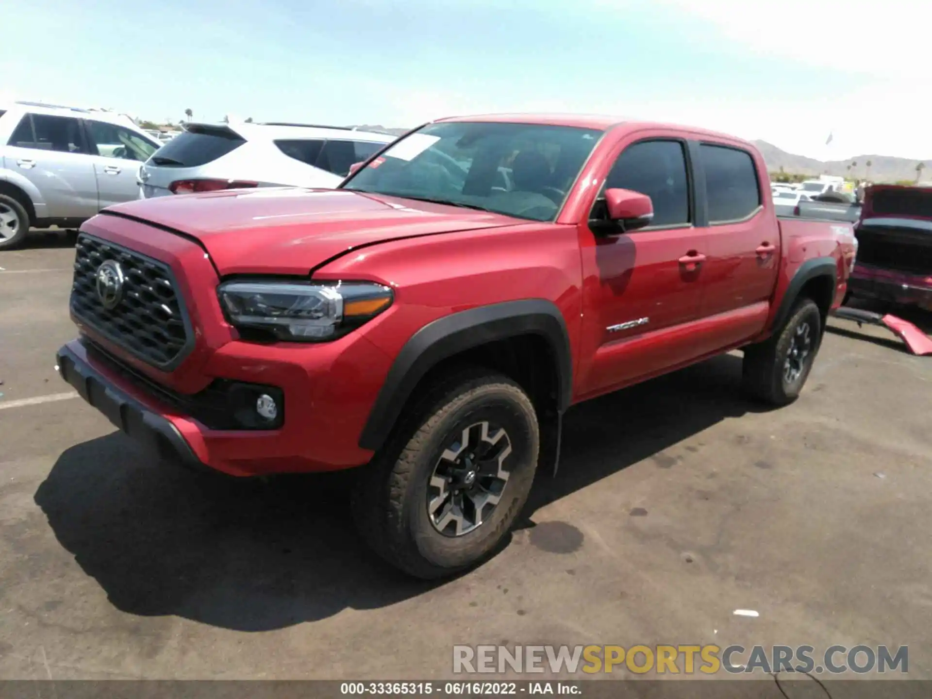 2 Photograph of a damaged car 5TFAZ5CN3MX111069 TOYOTA TACOMA 2WD 2021