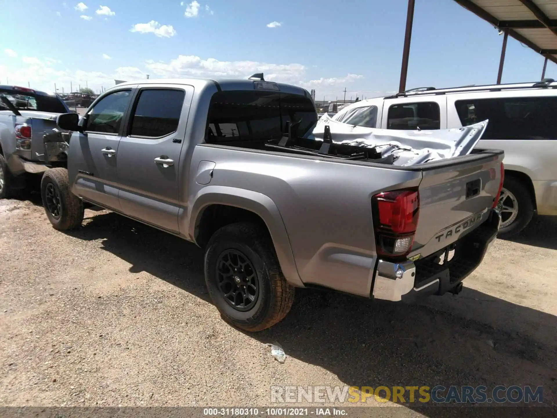 3 Photograph of a damaged car 5TFAZ5CN3MX111430 TOYOTA TACOMA 2WD 2021