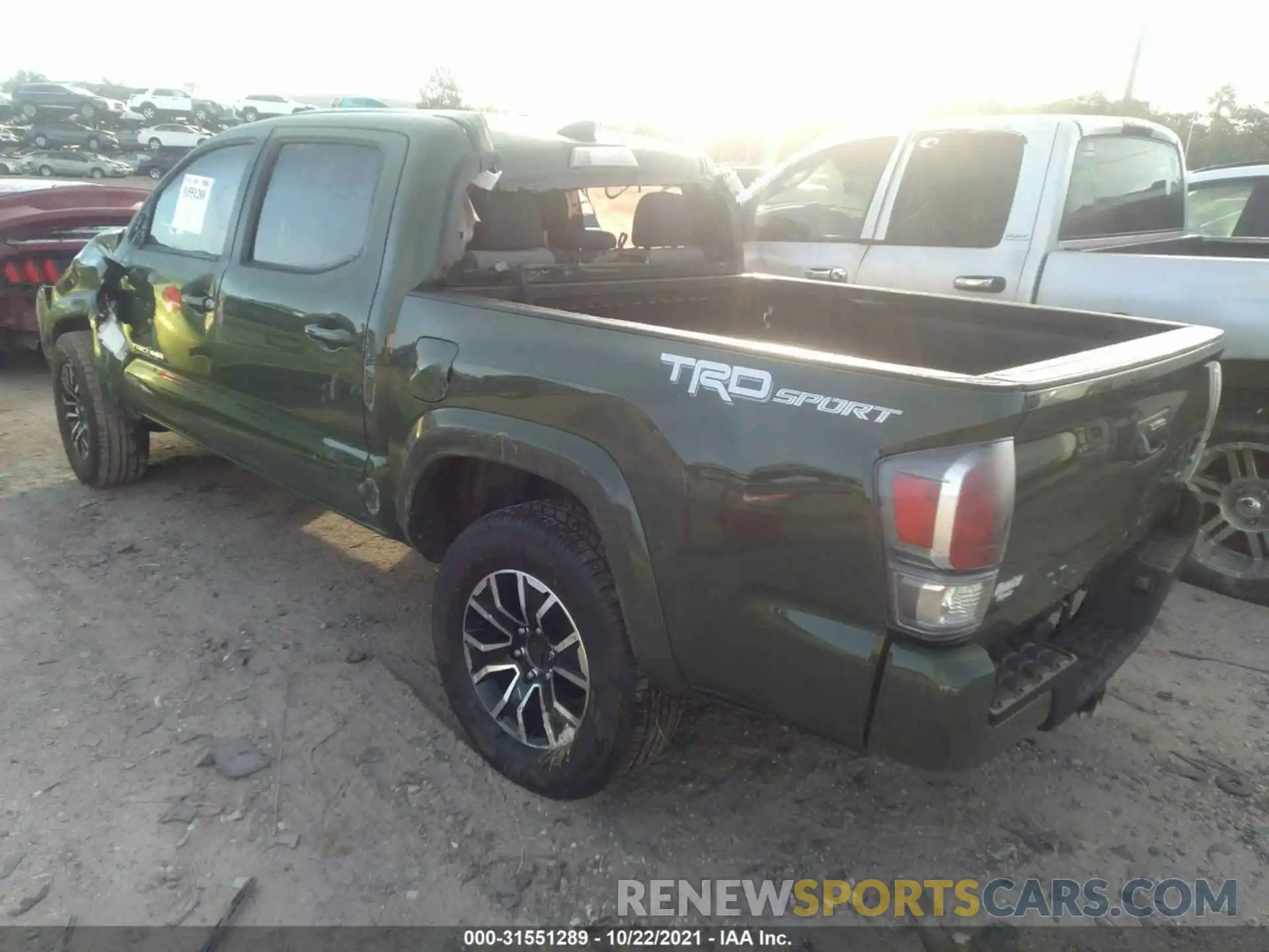 3 Photograph of a damaged car 5TFAZ5CN3MX112416 TOYOTA TACOMA 2WD 2021