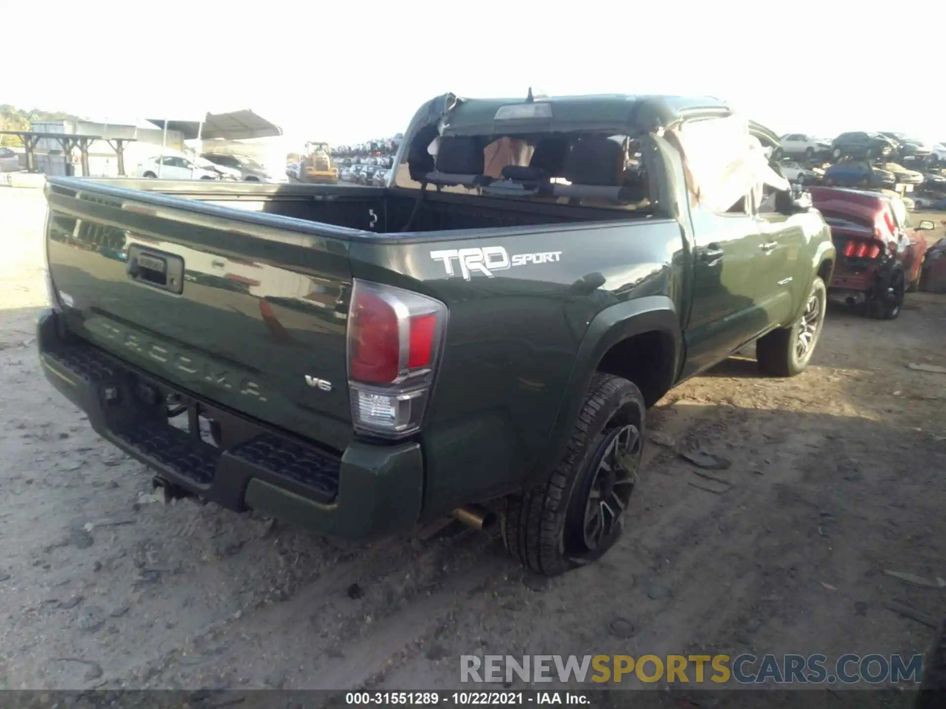 4 Photograph of a damaged car 5TFAZ5CN3MX112416 TOYOTA TACOMA 2WD 2021