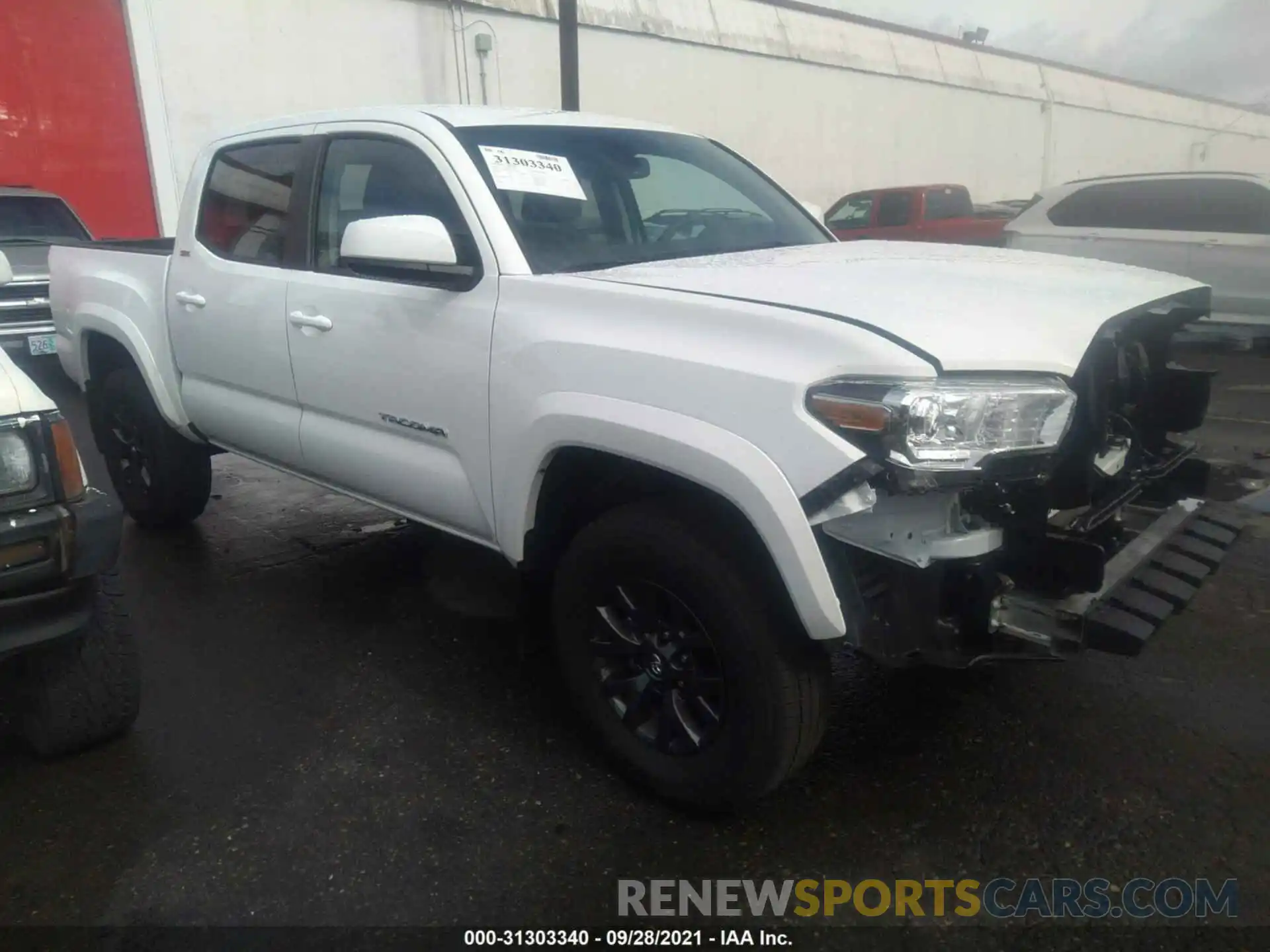 1 Photograph of a damaged car 5TFAZ5CN3MX112500 TOYOTA TACOMA 2WD 2021