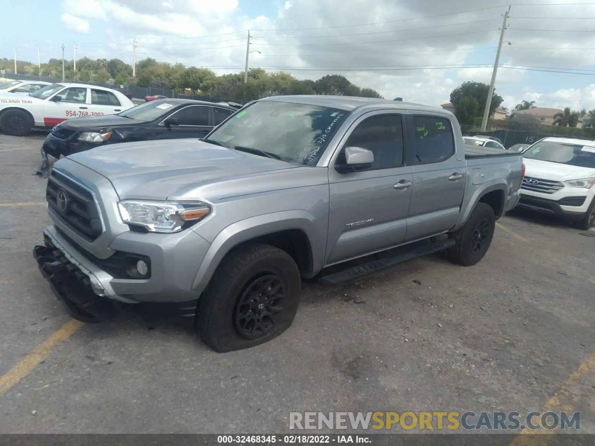 2 Photograph of a damaged car 5TFAZ5CN3MX115512 TOYOTA TACOMA 2WD 2021