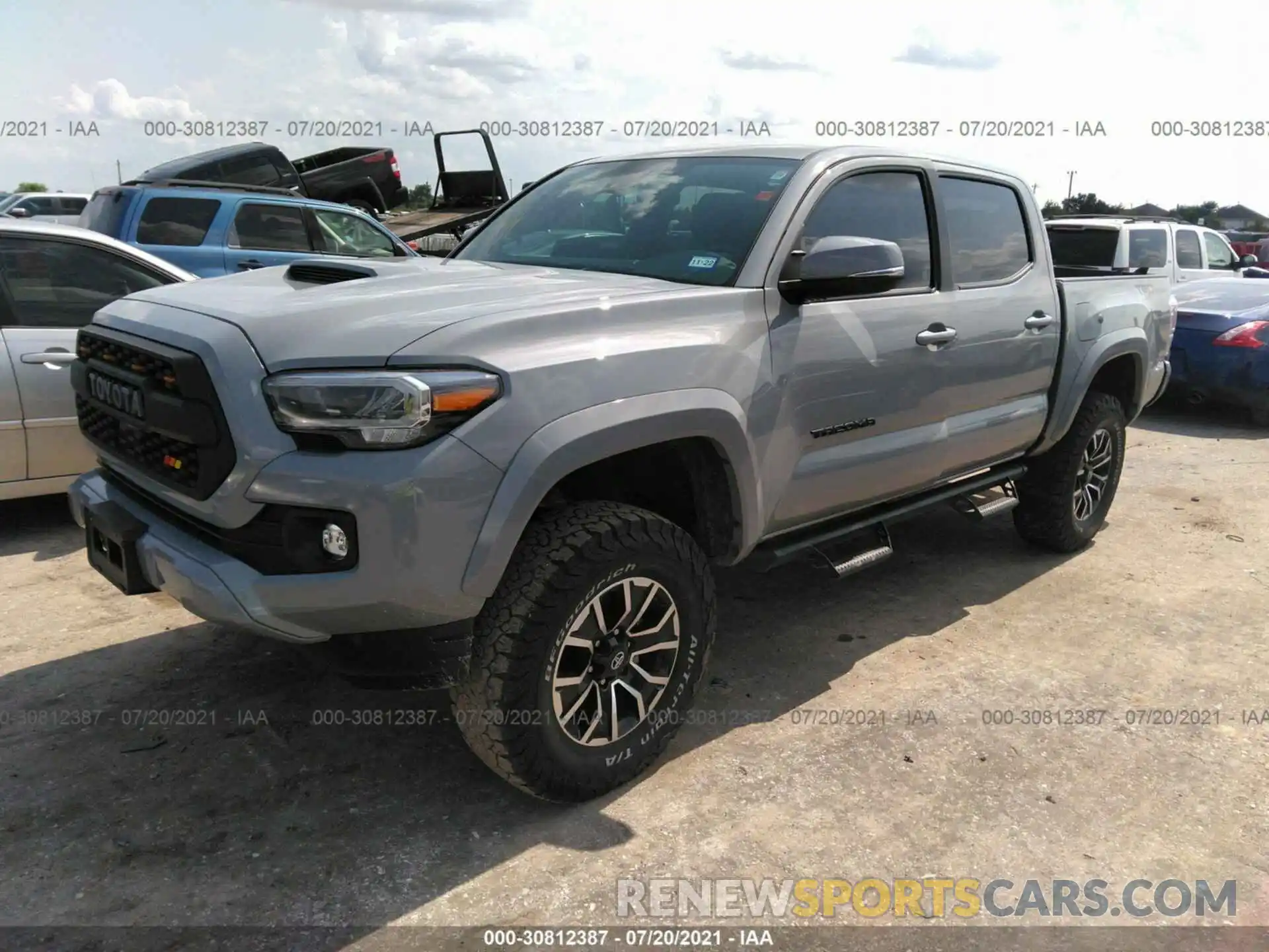 2 Photograph of a damaged car 5TFAZ5CN4MX097649 TOYOTA TACOMA 2WD 2021