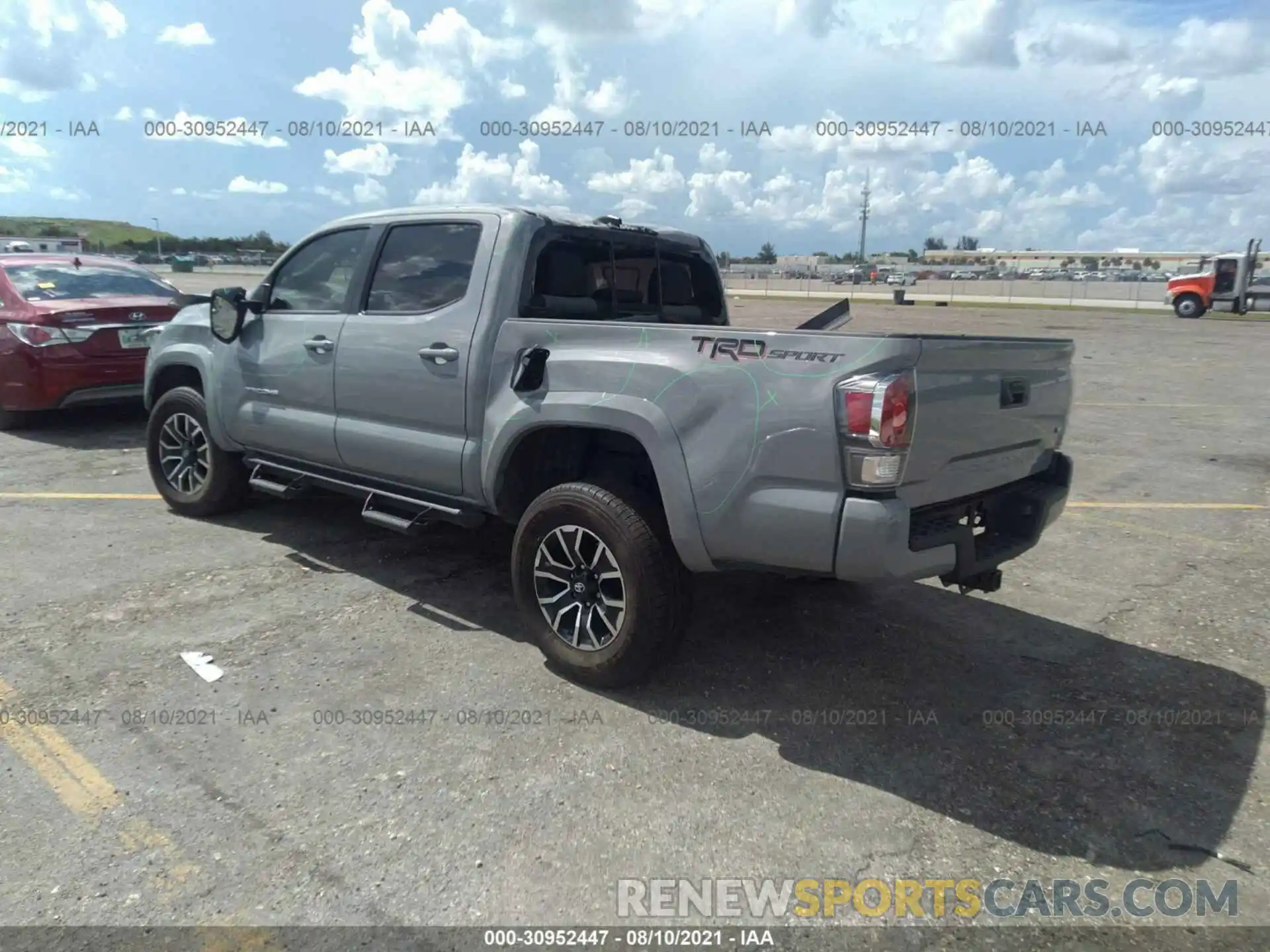 3 Photograph of a damaged car 5TFAZ5CN4MX098722 TOYOTA TACOMA 2WD 2021