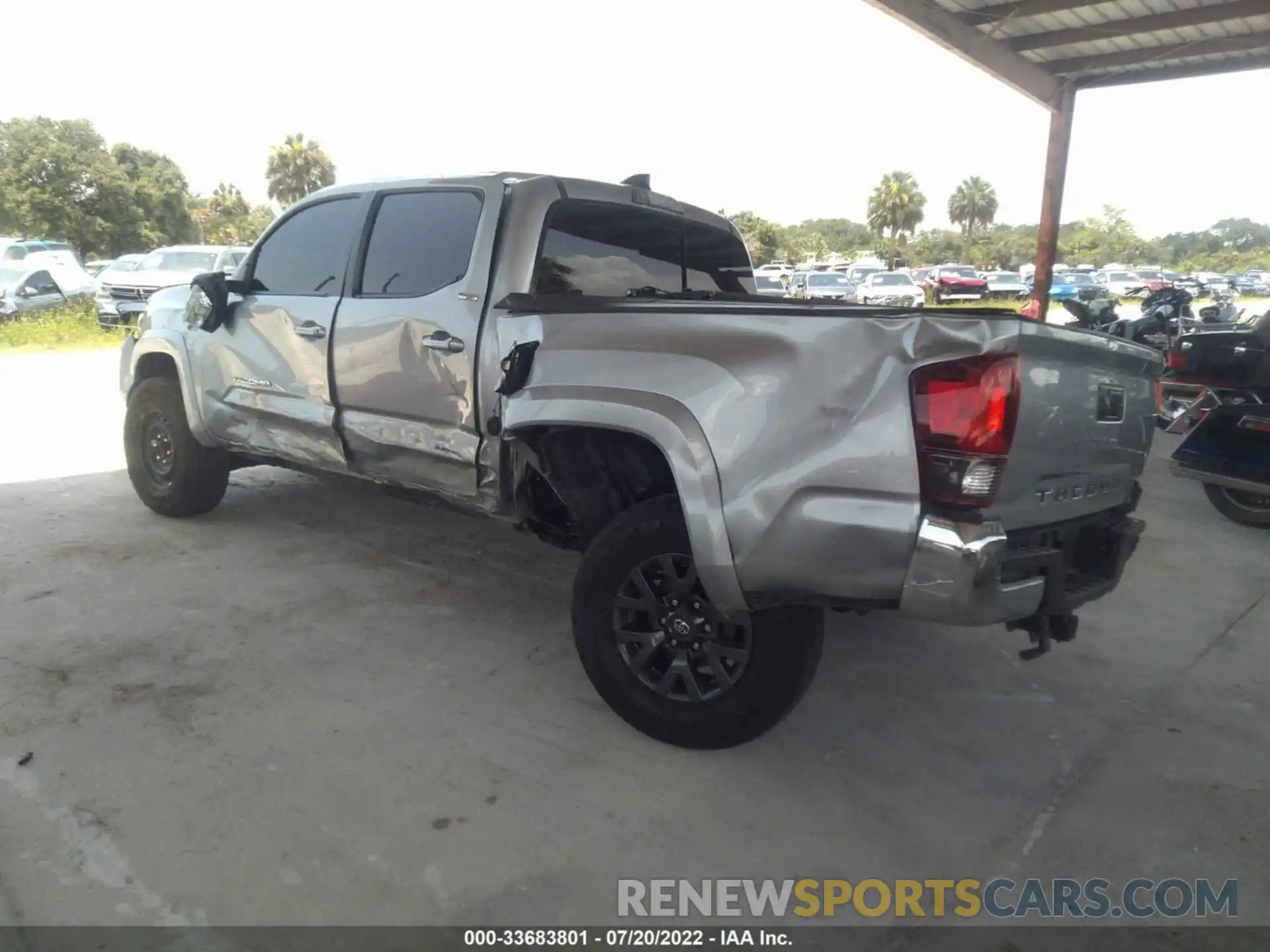 3 Photograph of a damaged car 5TFAZ5CN4MX104471 TOYOTA TACOMA 2WD 2021