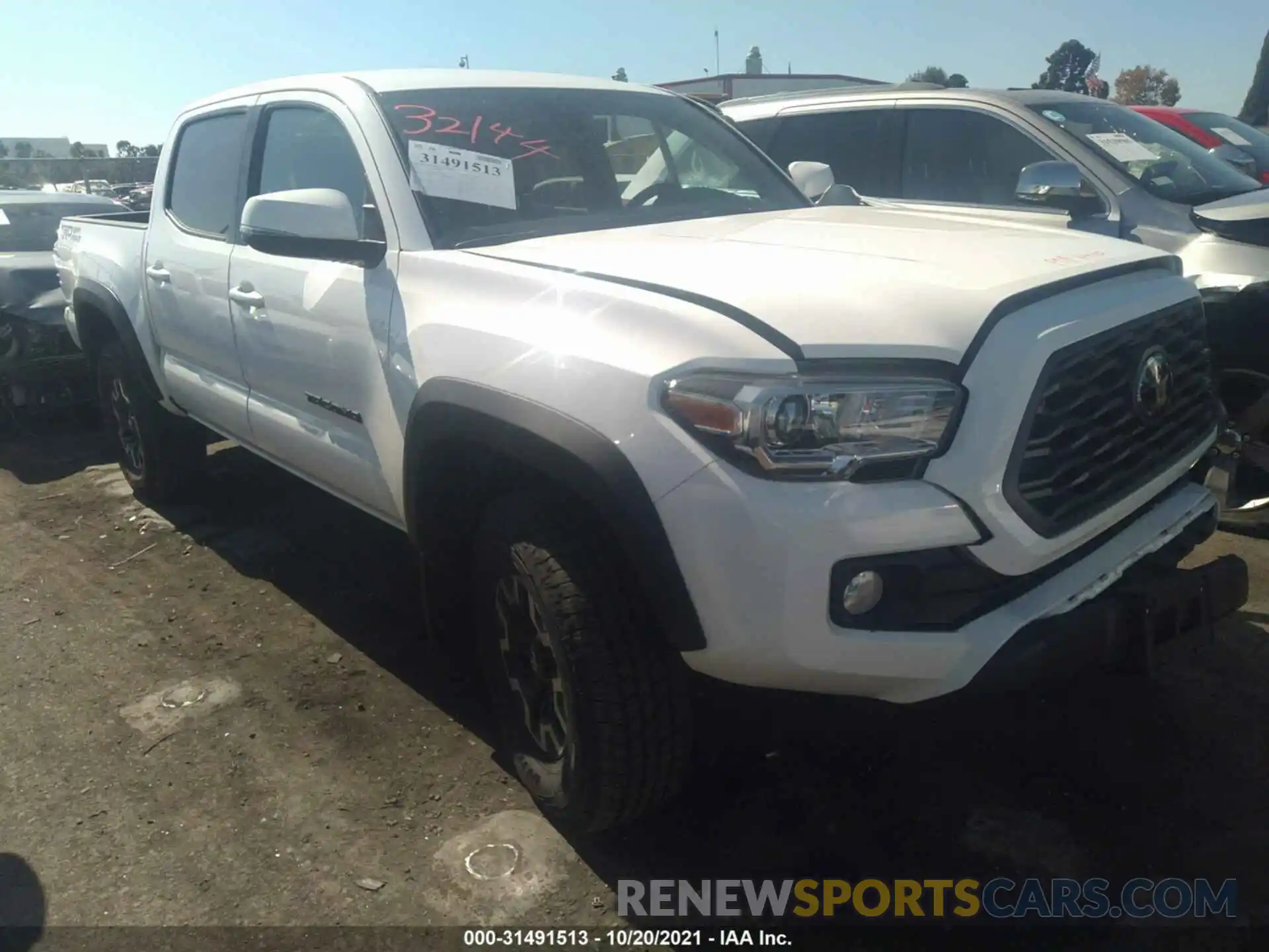 1 Photograph of a damaged car 5TFAZ5CN4MX110805 TOYOTA TACOMA 2WD 2021