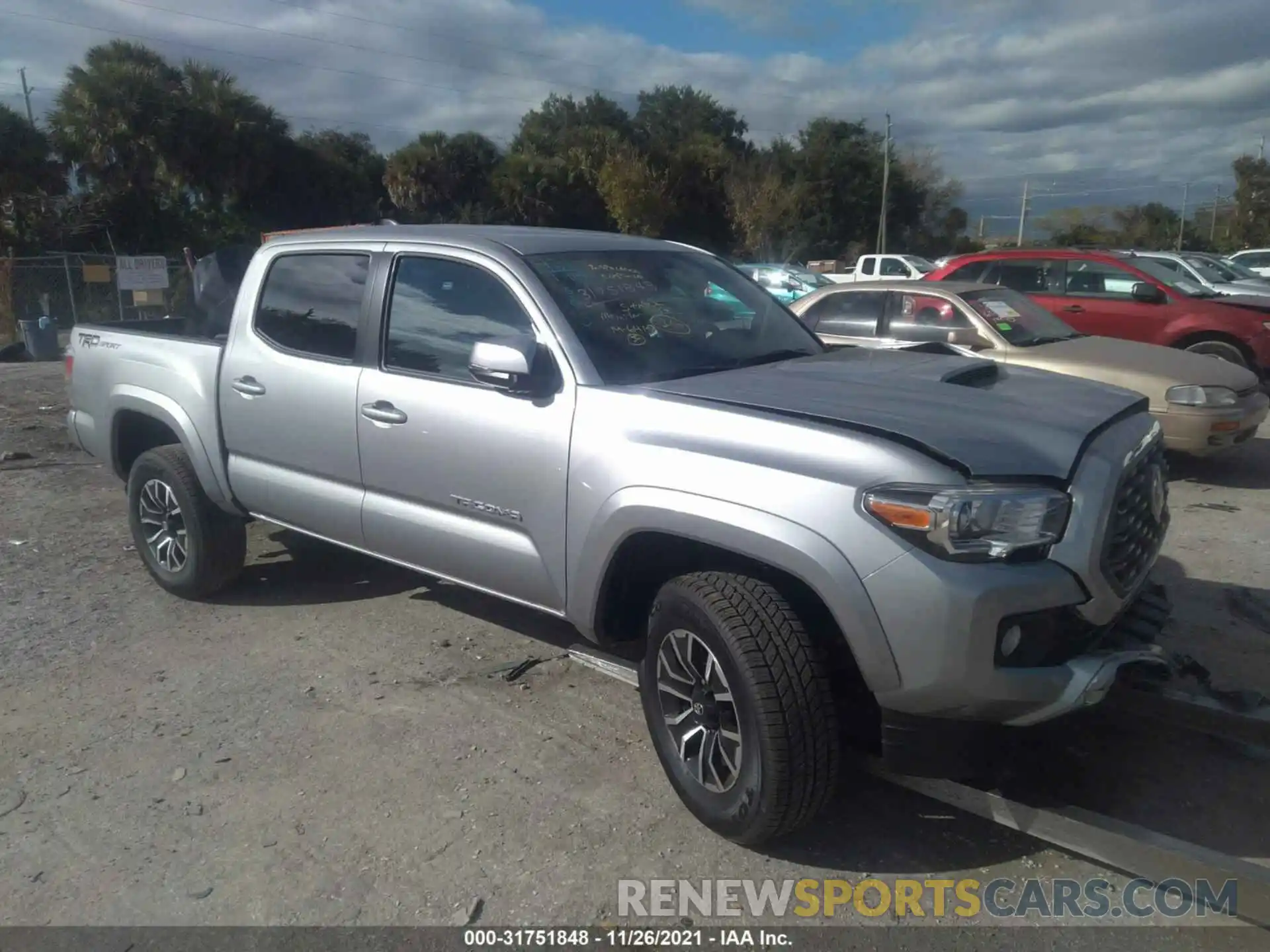 1 Photograph of a damaged car 5TFAZ5CN4MX116815 TOYOTA TACOMA 2WD 2021