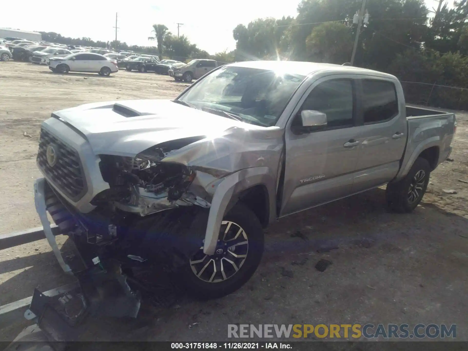 2 Photograph of a damaged car 5TFAZ5CN4MX116815 TOYOTA TACOMA 2WD 2021