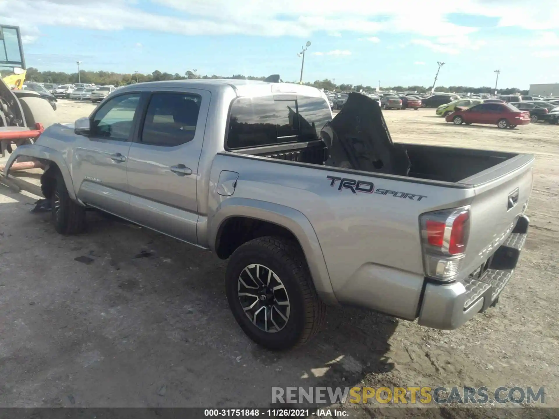 3 Photograph of a damaged car 5TFAZ5CN4MX116815 TOYOTA TACOMA 2WD 2021