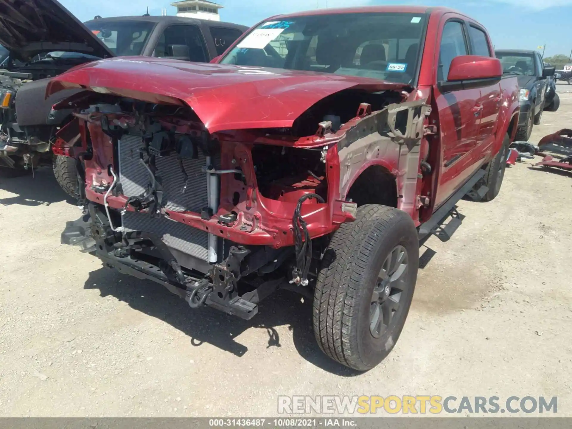 6 Photograph of a damaged car 5TFAZ5CN5MX095358 TOYOTA TACOMA 2WD 2021