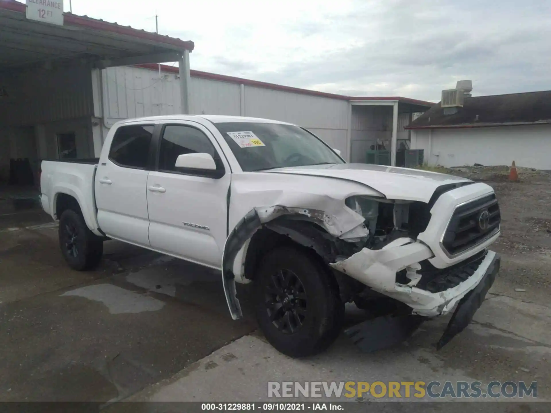 1 Photograph of a damaged car 5TFAZ5CN5MX097370 TOYOTA TACOMA 2WD 2021