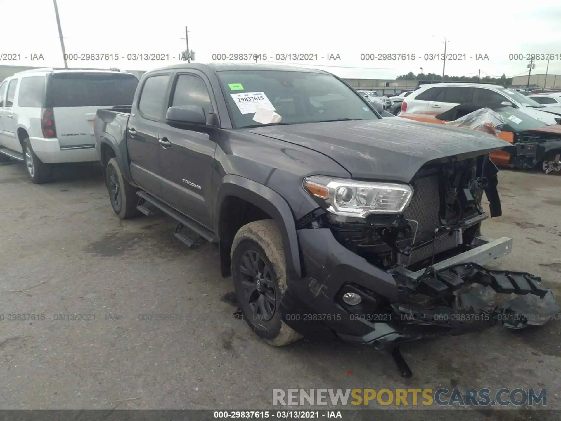 1 Photograph of a damaged car 5TFAZ5CN5MX098583 TOYOTA TACOMA 2WD 2021