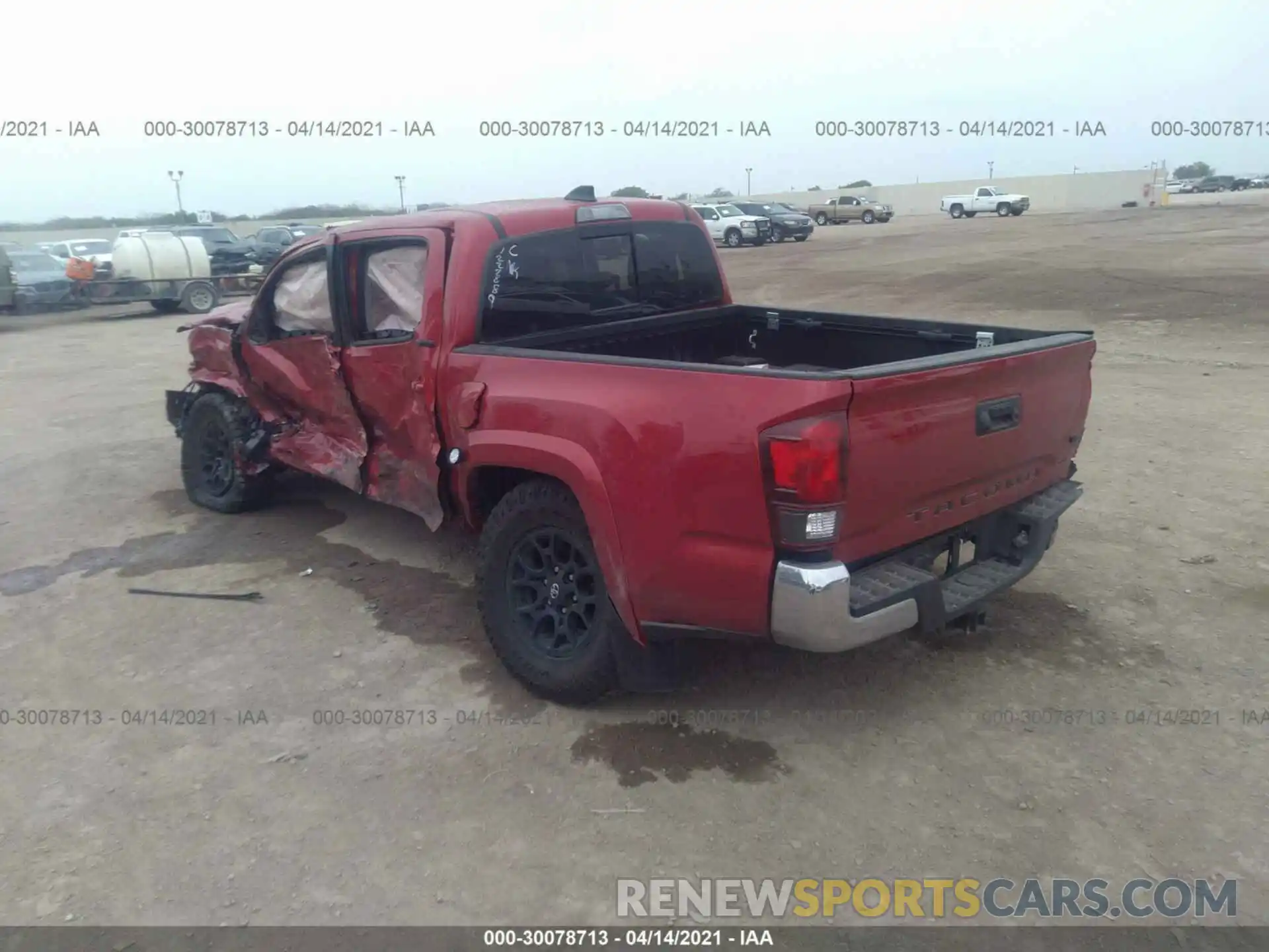 3 Photograph of a damaged car 5TFAZ5CN5MX102745 TOYOTA TACOMA 2WD 2021