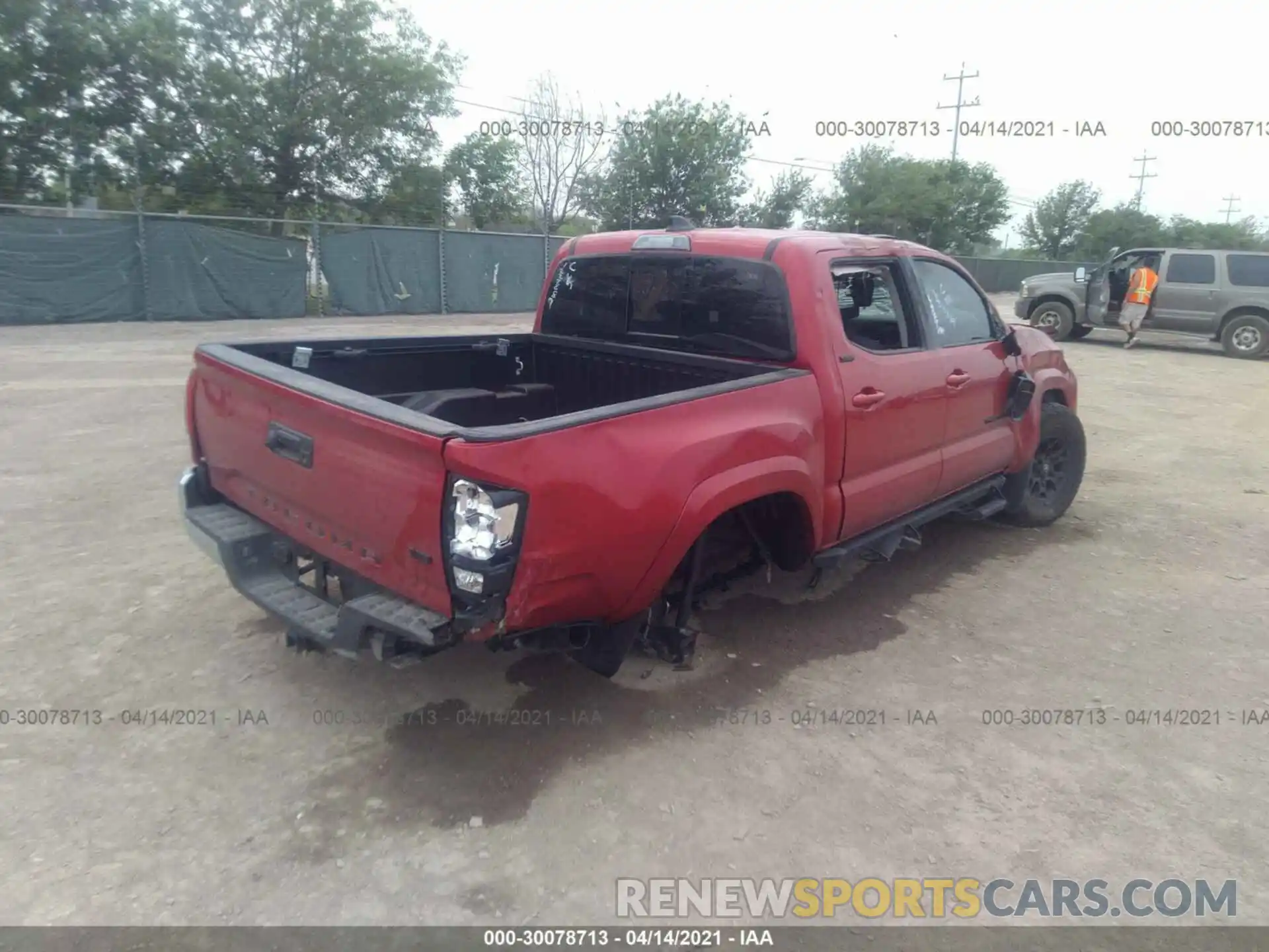 4 Photograph of a damaged car 5TFAZ5CN5MX102745 TOYOTA TACOMA 2WD 2021