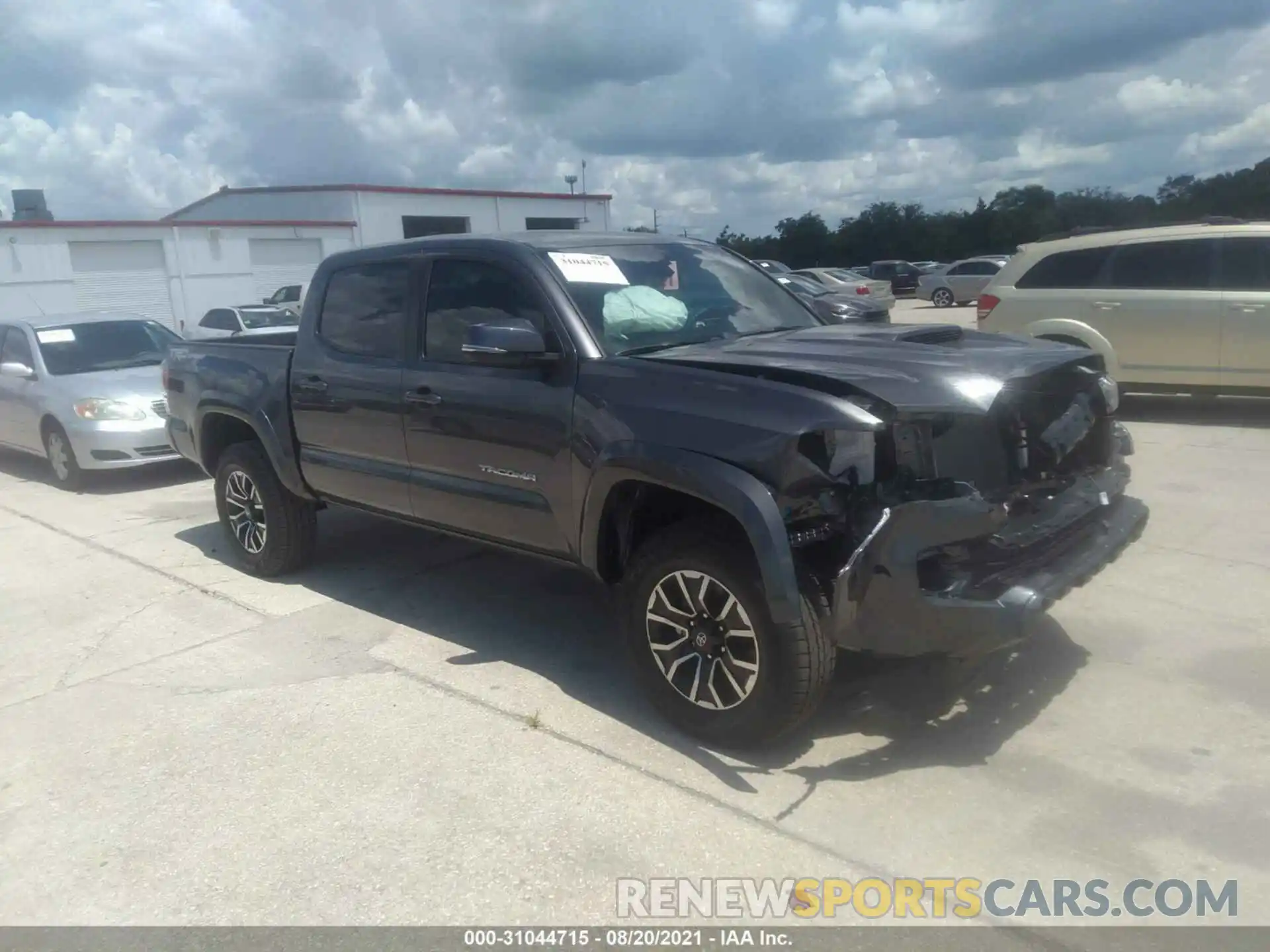 1 Photograph of a damaged car 5TFAZ5CN5MX113146 TOYOTA TACOMA 2WD 2021