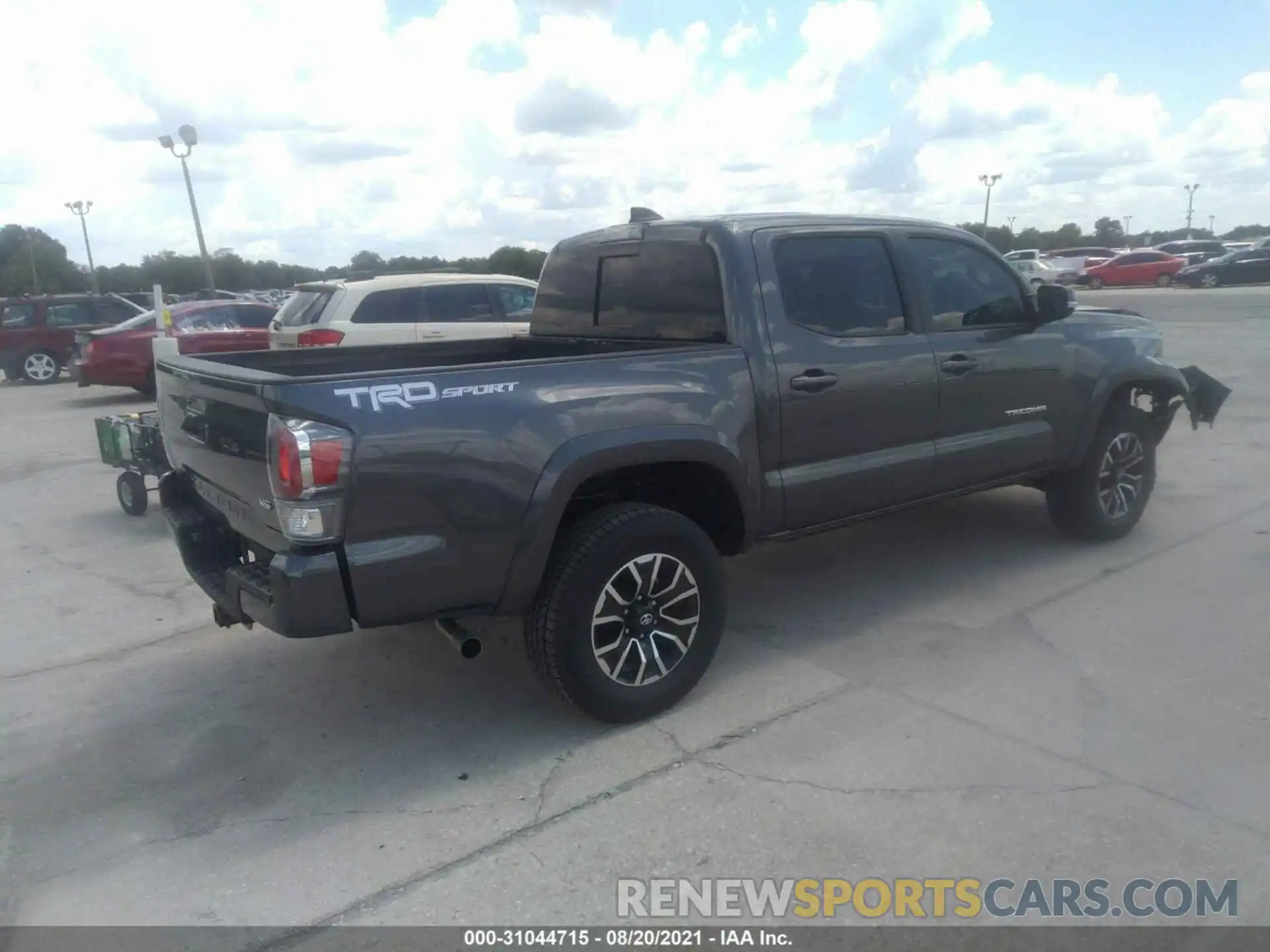 4 Photograph of a damaged car 5TFAZ5CN5MX113146 TOYOTA TACOMA 2WD 2021