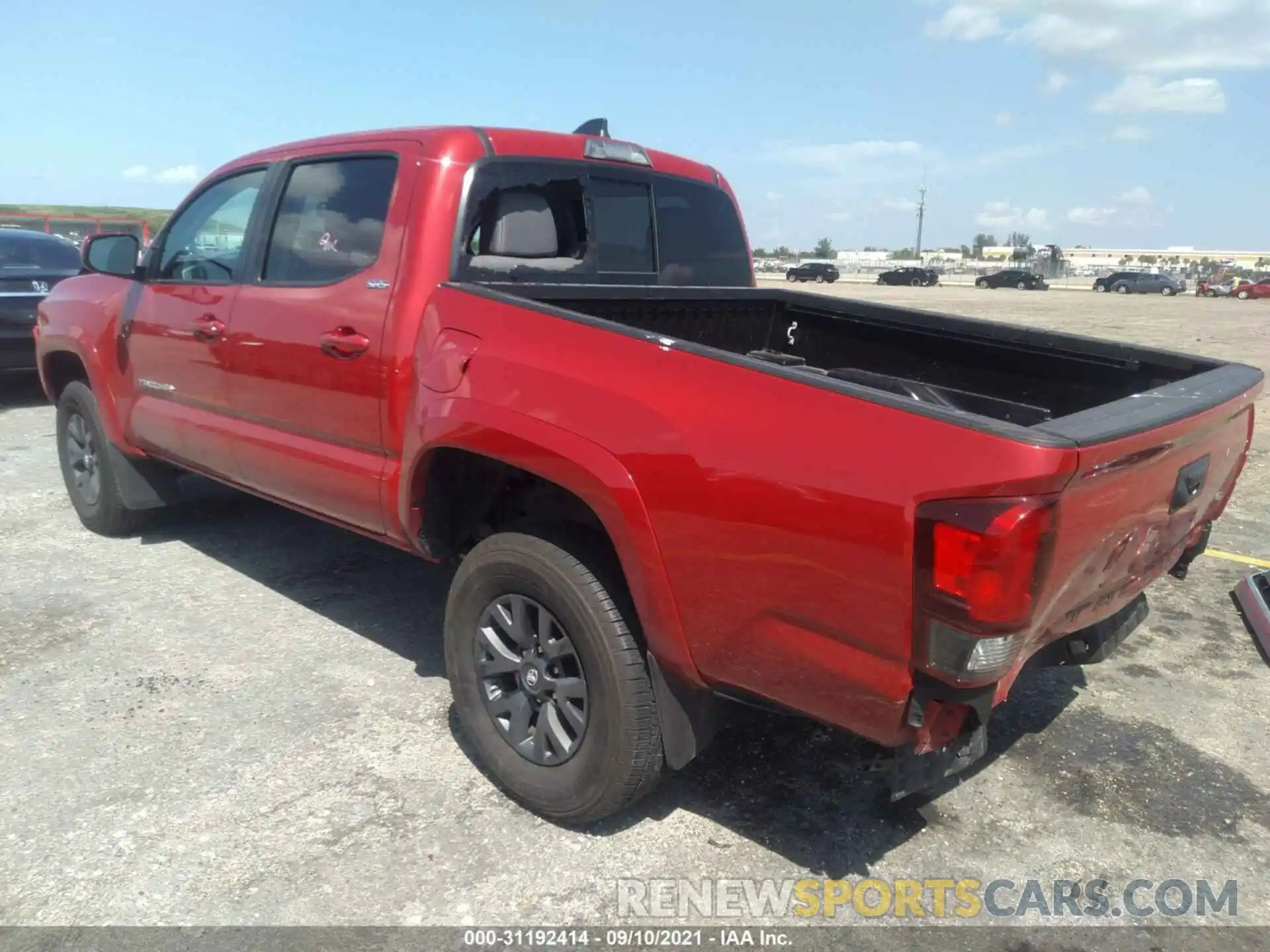 3 Photograph of a damaged car 5TFAZ5CN6MX100468 TOYOTA TACOMA 2WD 2021