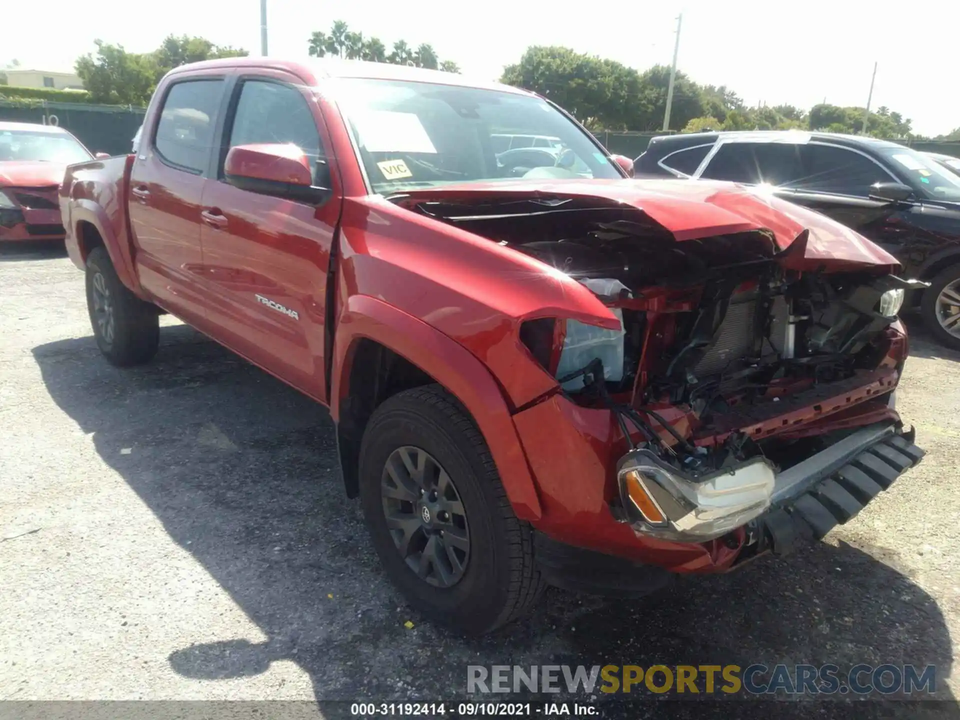 6 Photograph of a damaged car 5TFAZ5CN6MX100468 TOYOTA TACOMA 2WD 2021