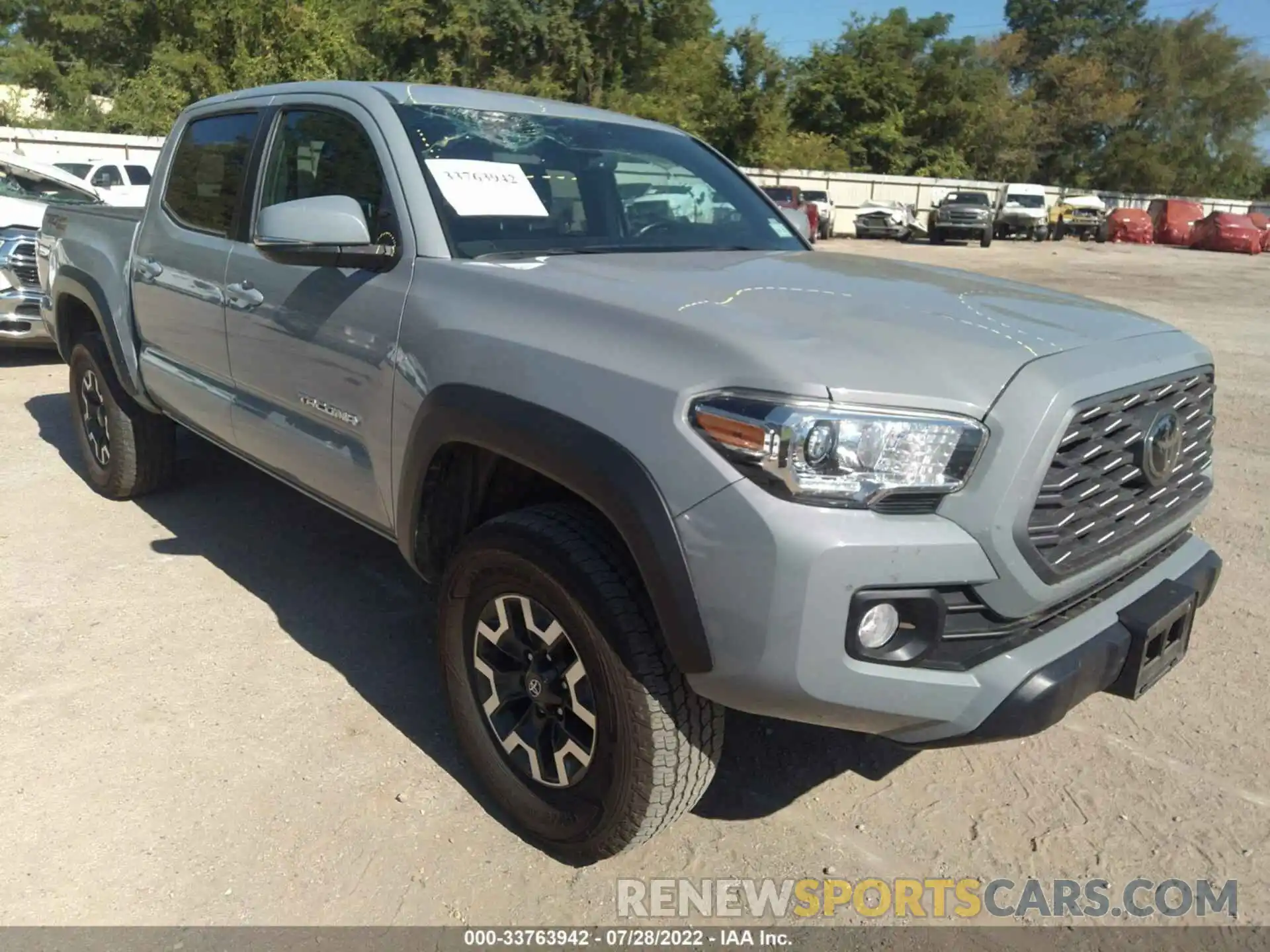 1 Photograph of a damaged car 5TFAZ5CN6MX105542 TOYOTA TACOMA 2WD 2021