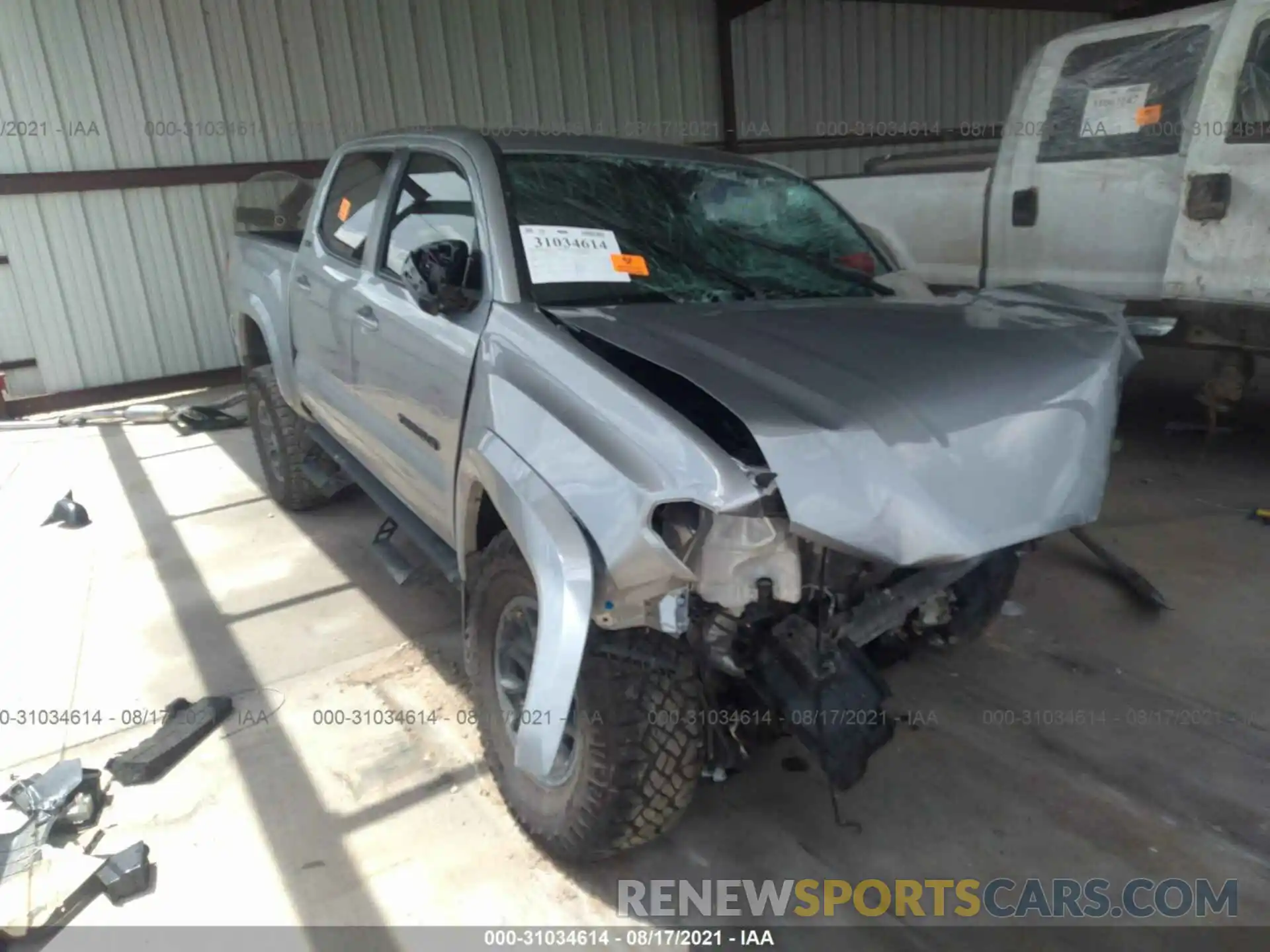 1 Photograph of a damaged car 5TFAZ5CN6MX105735 TOYOTA TACOMA 2WD 2021