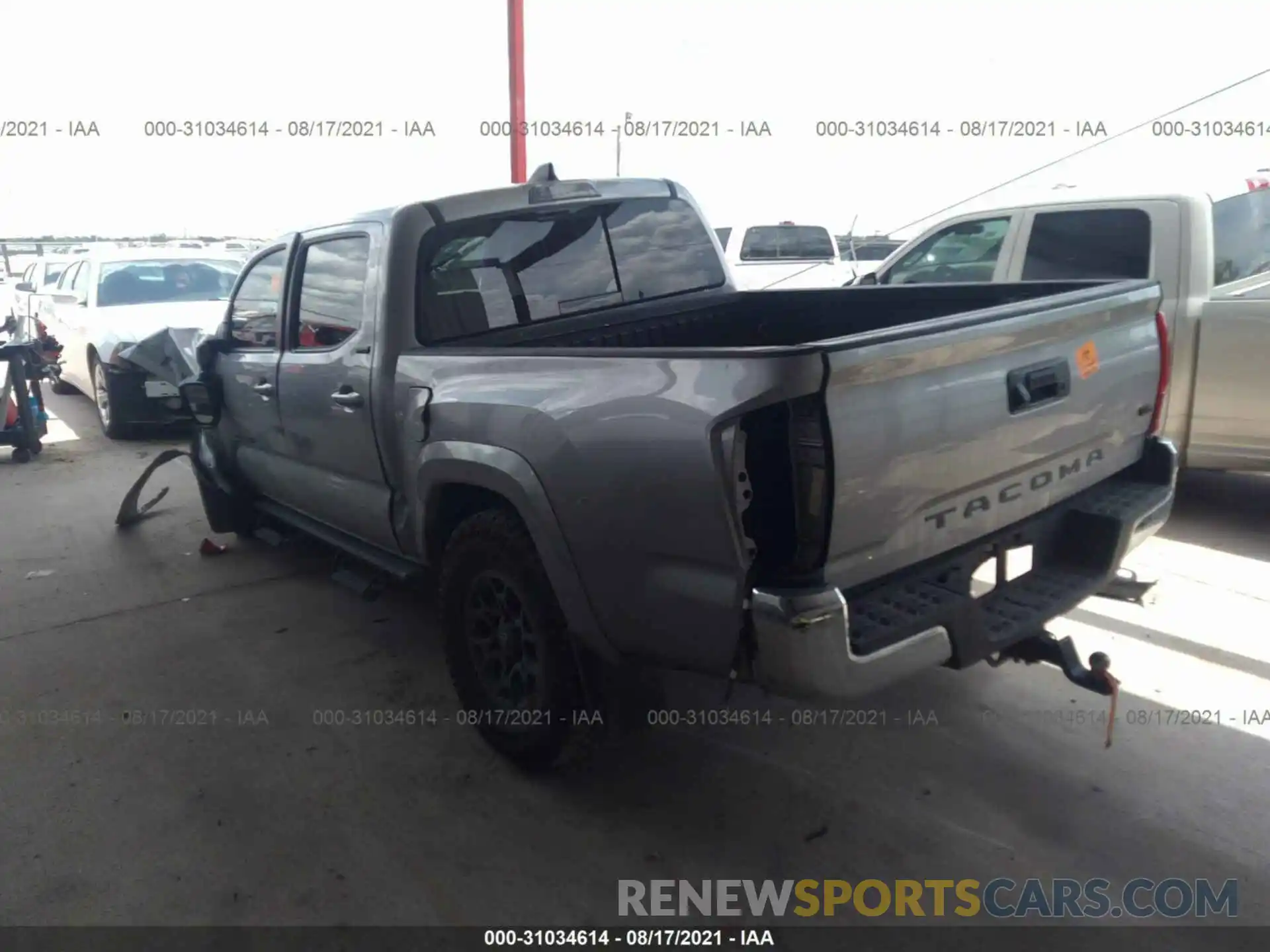 3 Photograph of a damaged car 5TFAZ5CN6MX105735 TOYOTA TACOMA 2WD 2021