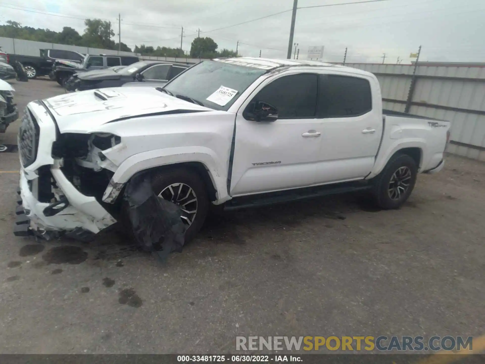 2 Photograph of a damaged car 5TFAZ5CN6MX106576 TOYOTA TACOMA 2WD 2021